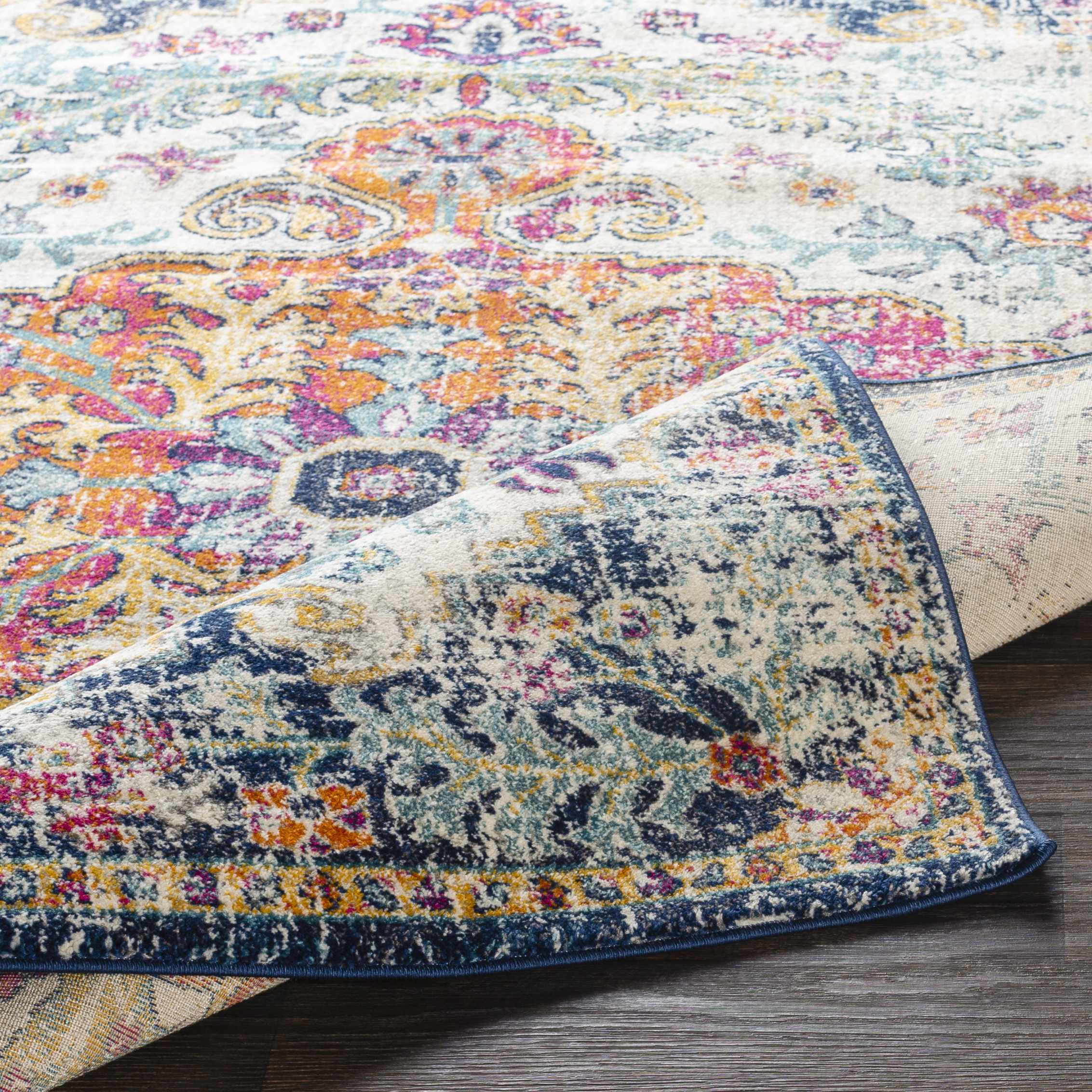 Bela Bodrum Area Rug  Machine Woven, Medium Pile  Burnt Orange
