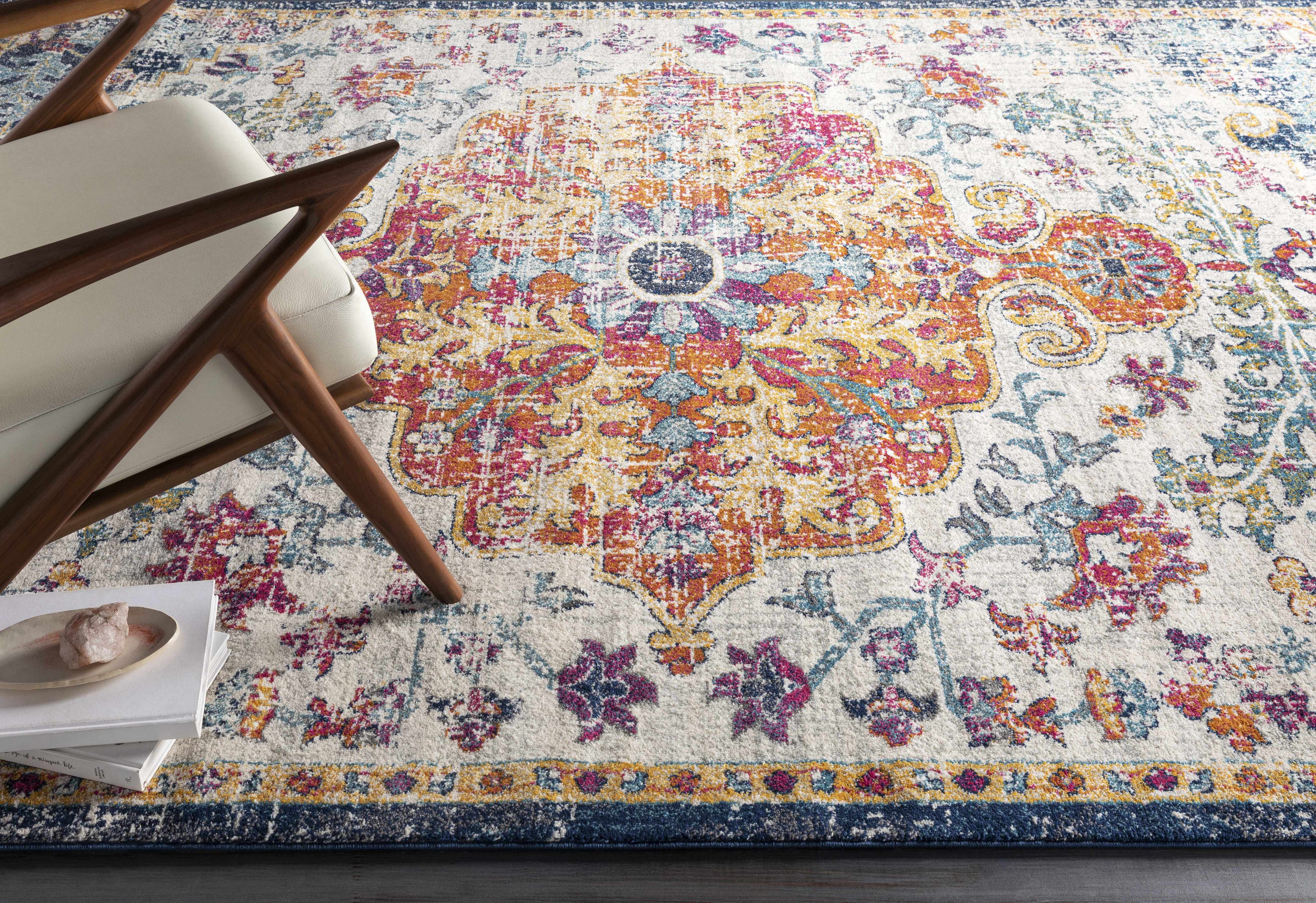 Bela Bodrum Area Rug  Machine Woven, Medium Pile  Burnt Orange