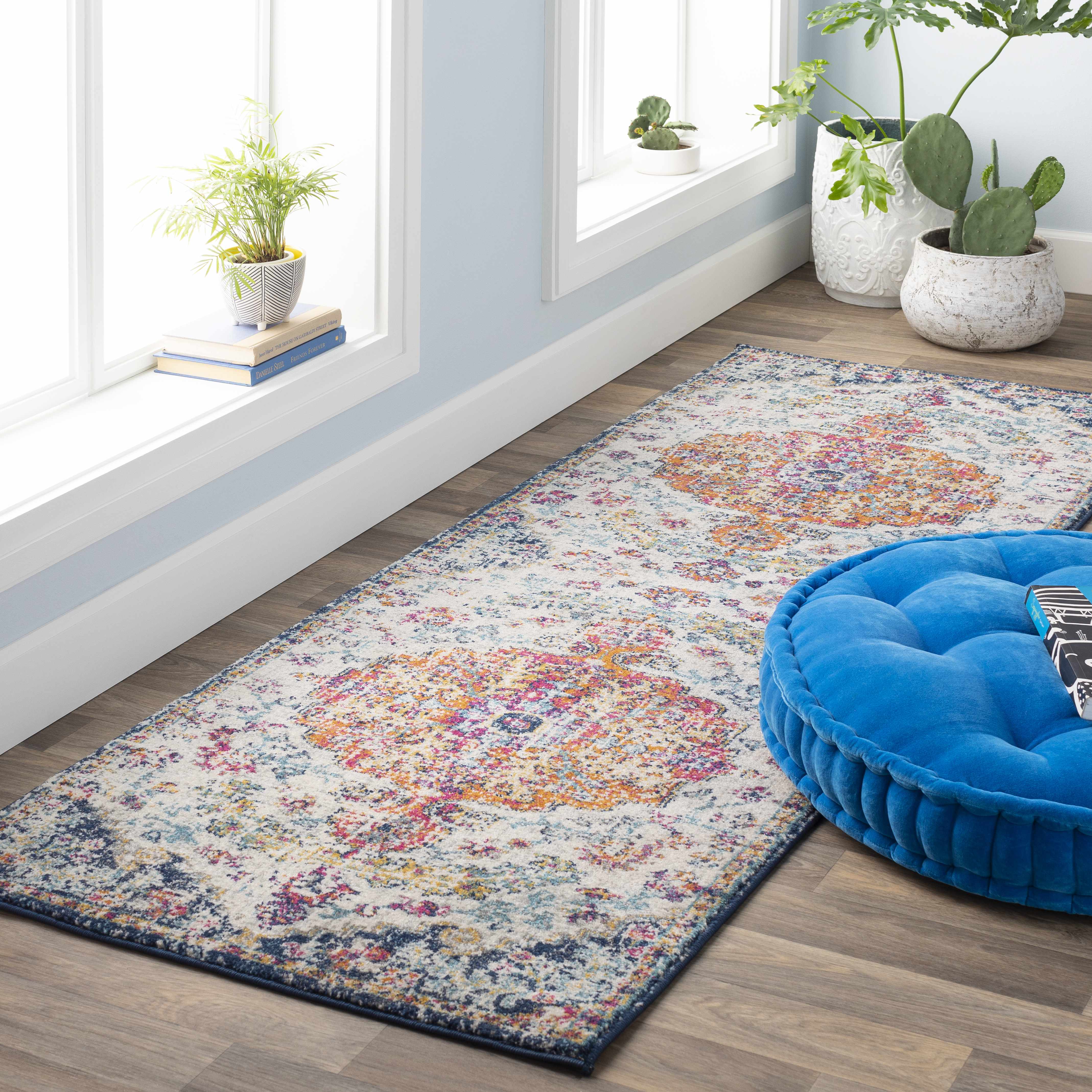 Bela Bodrum Area Rug  Machine Woven, Medium Pile  Burnt Orange