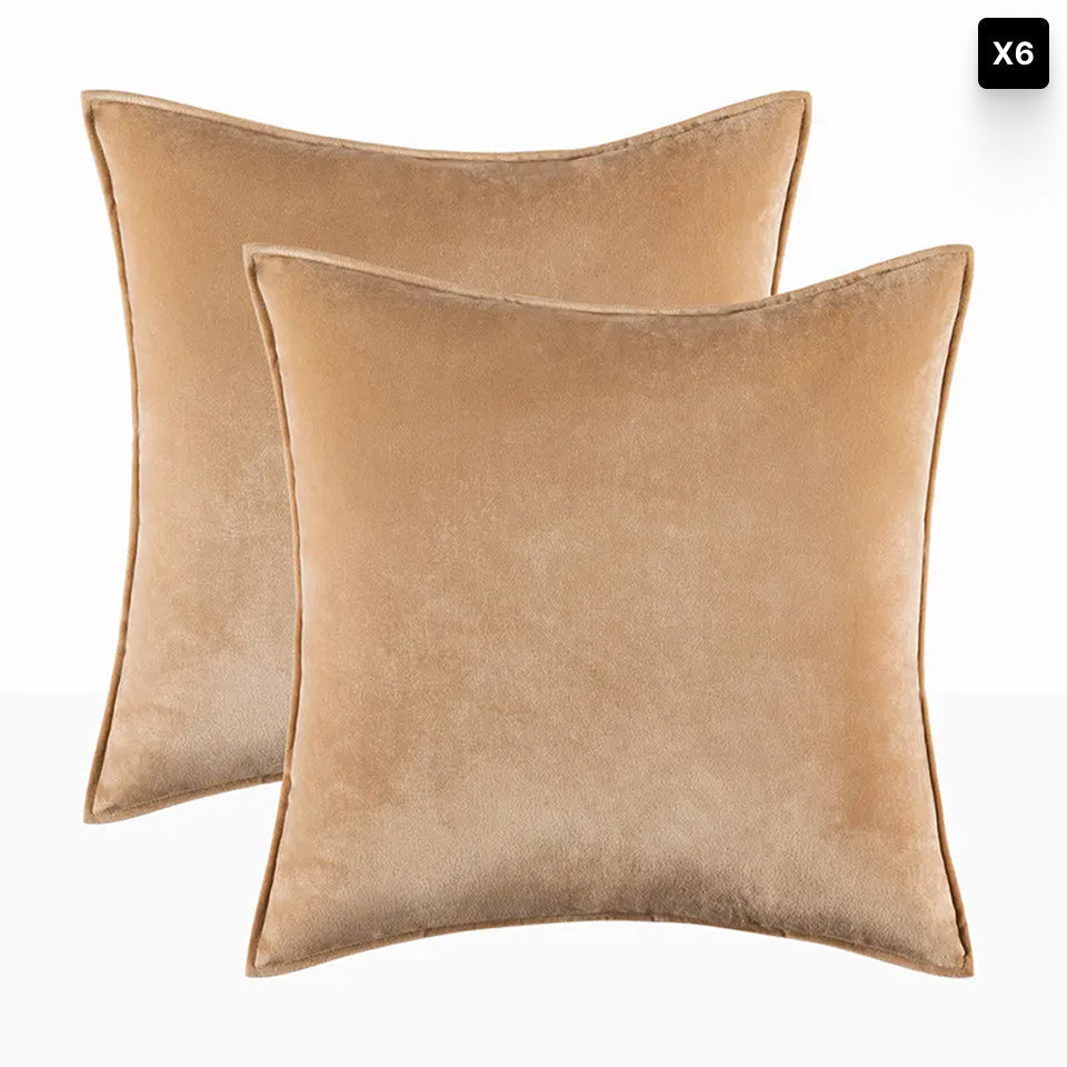 Bela Velvet Cushion Cover | Soft Fabric, Hidden Zipper