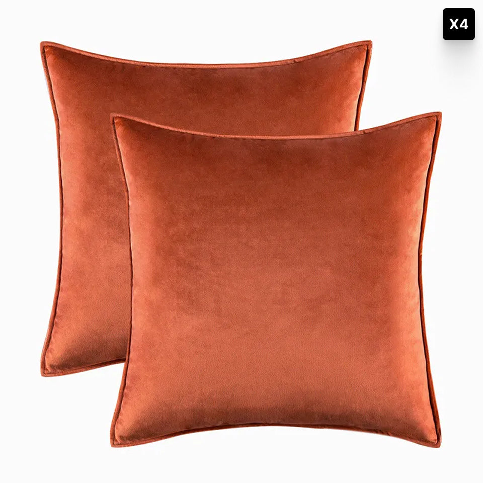 Bela Velvet Cushion Cover | Soft Fabric, Hidden Zipper