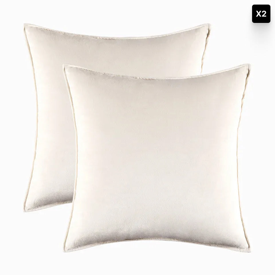 Bela Velvet Cushion Cover | Soft Fabric, Hidden Zipper