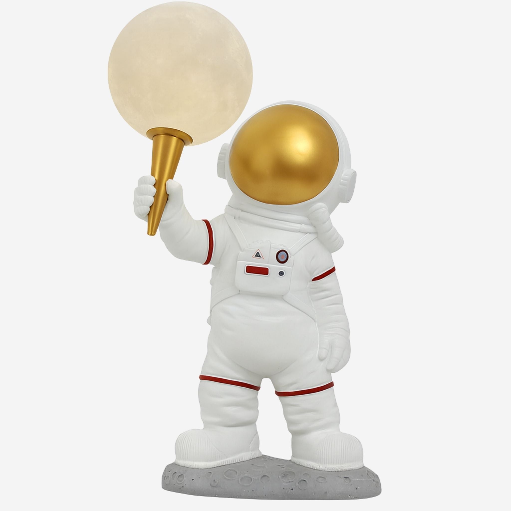 Astro Glow Table Lamp | Playful Design with Gold Visor