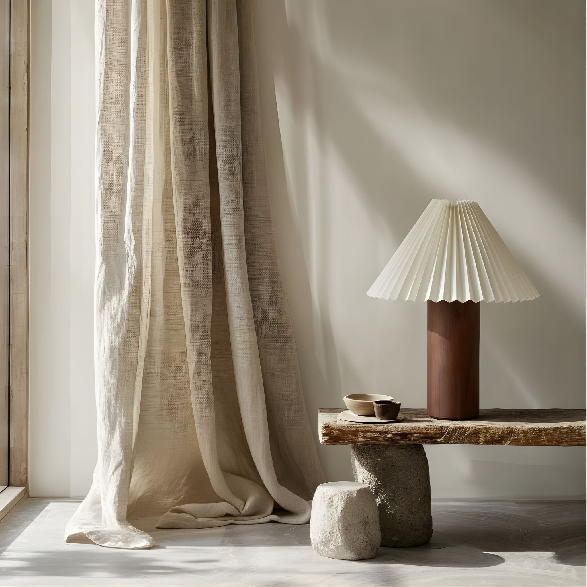 Brix Table Lamp | Scandinavian Design, Wooden Base