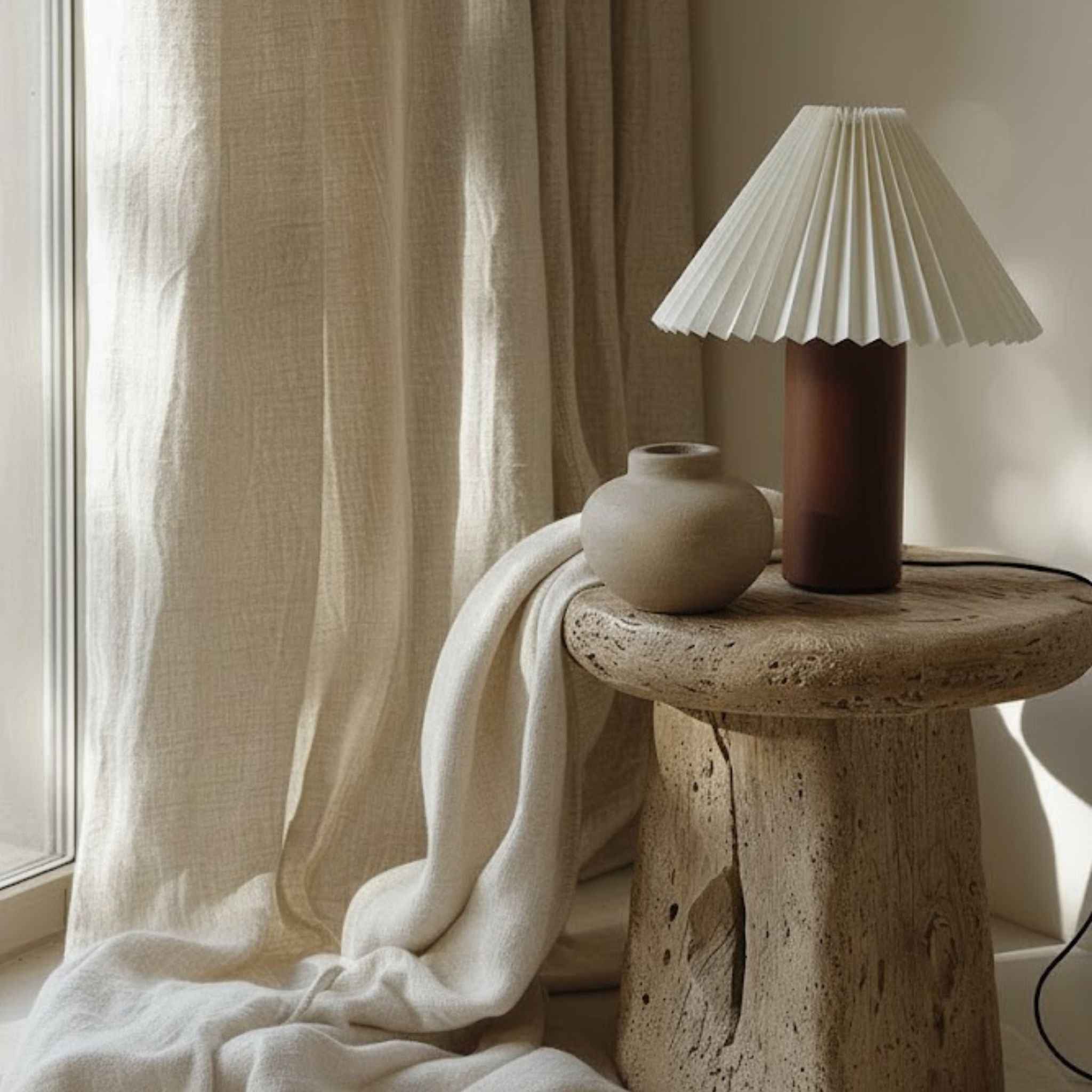Brix Table Lamp | Scandinavian Design, Wooden Base