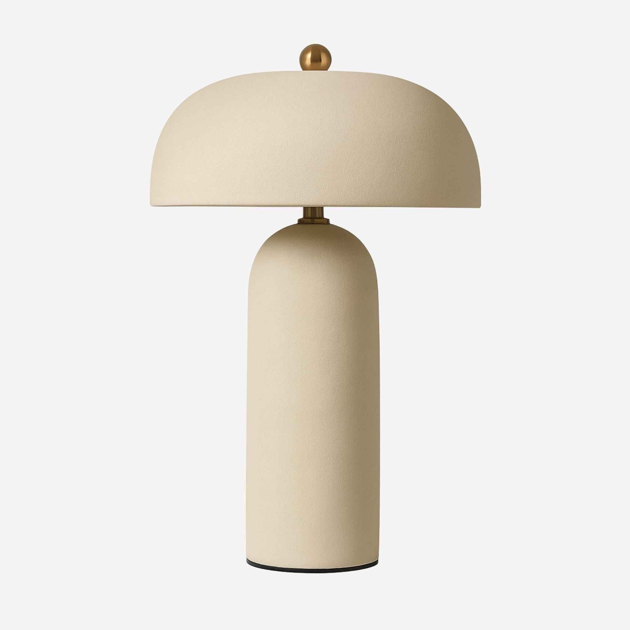Cavus Table Lamp | Sand-Colored Ceramic, Japandi Style