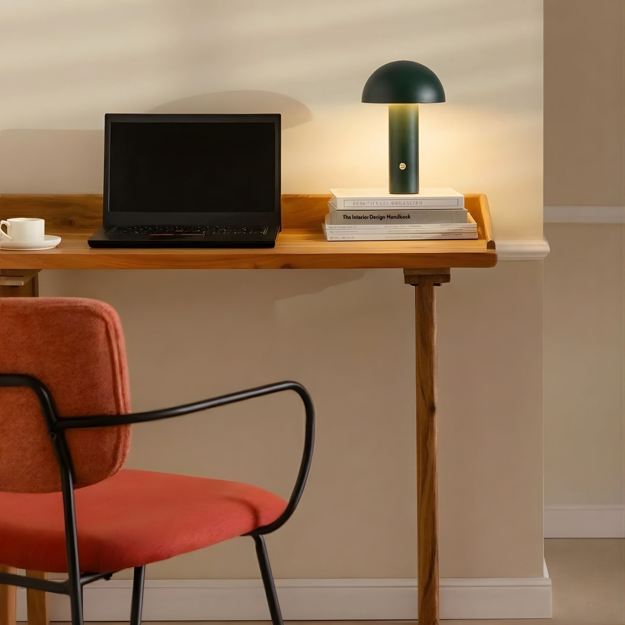 Bello Portable Table Lamp | Green, Rechargeable Design