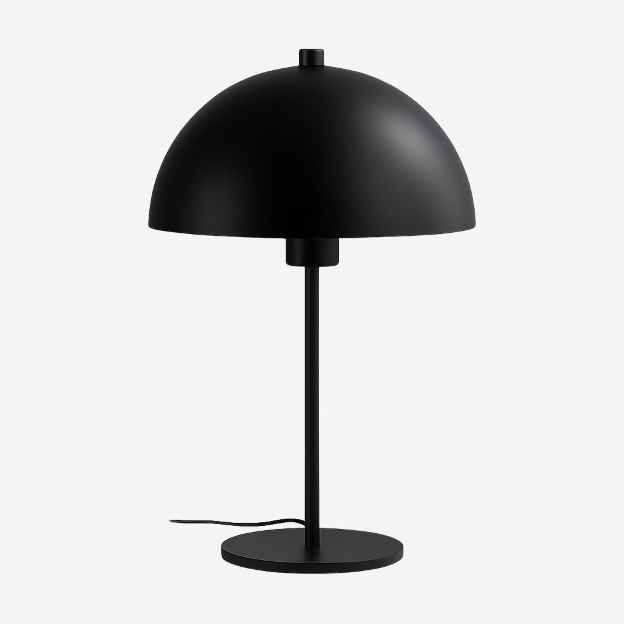 Elysium Table Lamp | Black Metal, Mushroom-Shaped Design