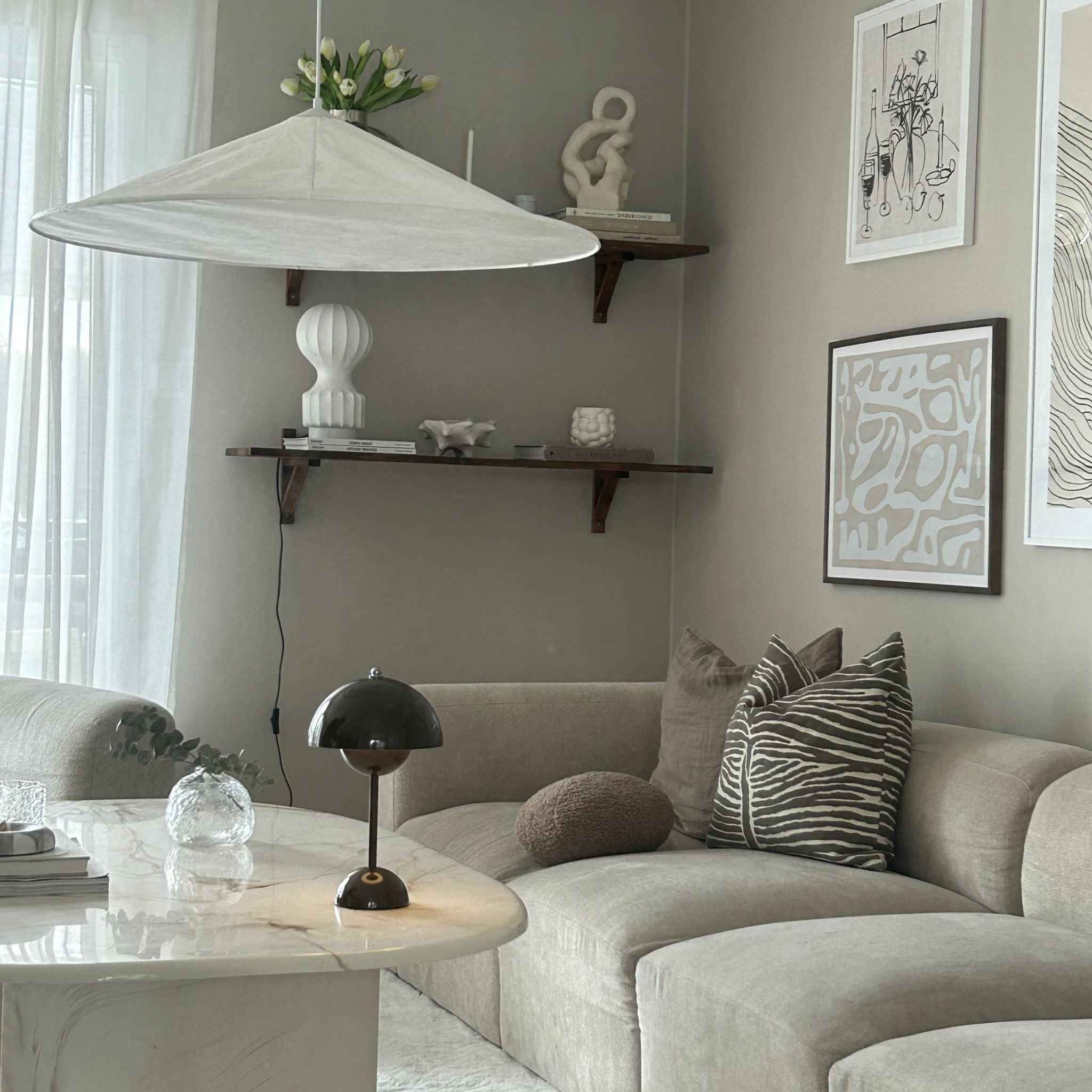 Bela Ceiling Lamp | Ø60 cm, Soft Cocoon Material