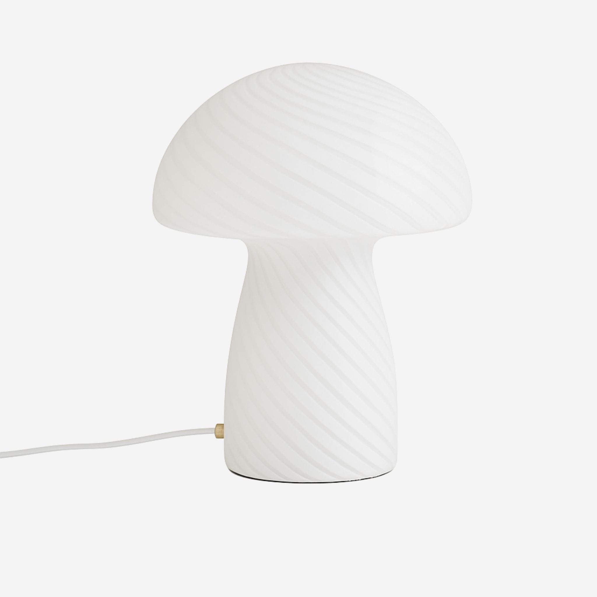 Fino Table Lamp | Mushroom Design in White Glass with Warm Glow