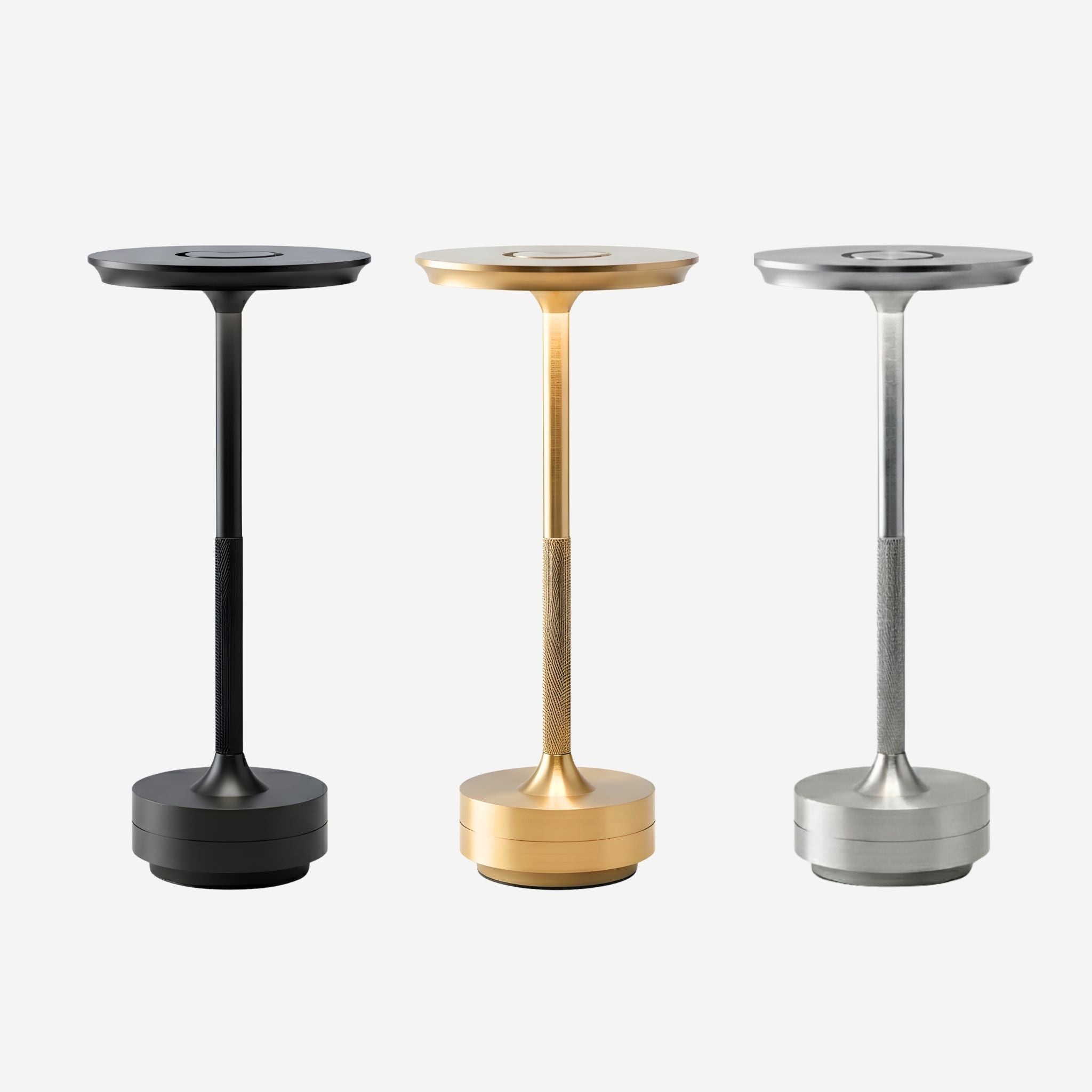 Brix Portable Table Lamp | Chrome, Wireless & Rechargeable