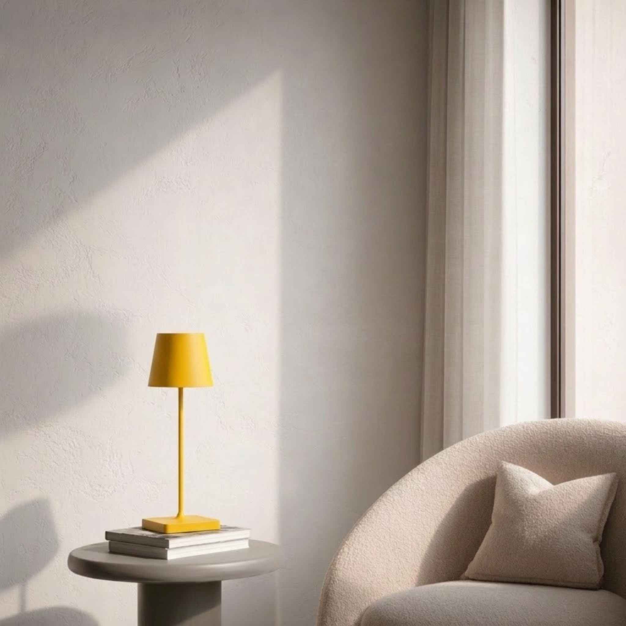 Bello Portable Table Lamp | Wireless, Rechargeable, Yellow 38 cm