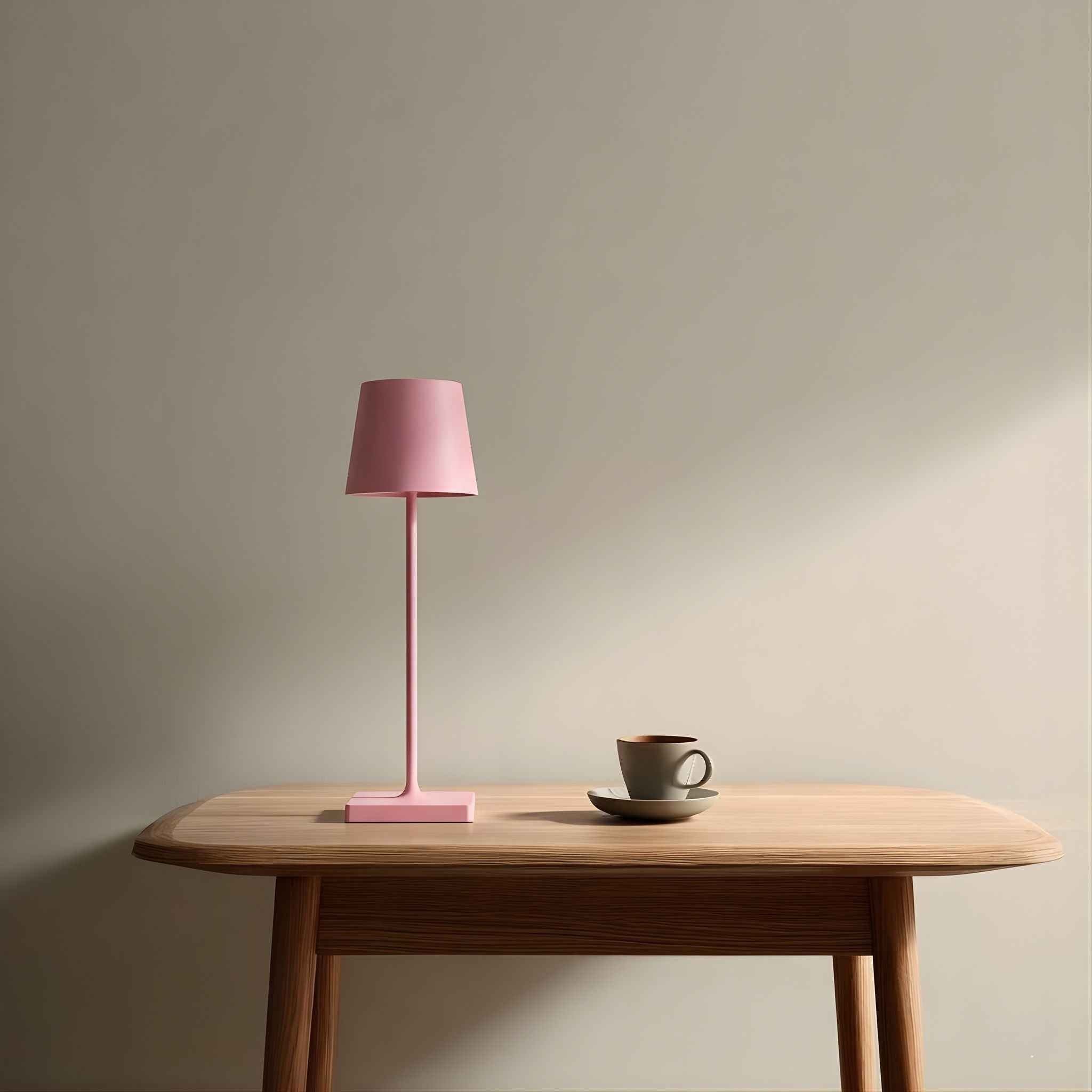 Pura Portable Table Lamp | Wireless & Rechargeable, Pink 38 cm