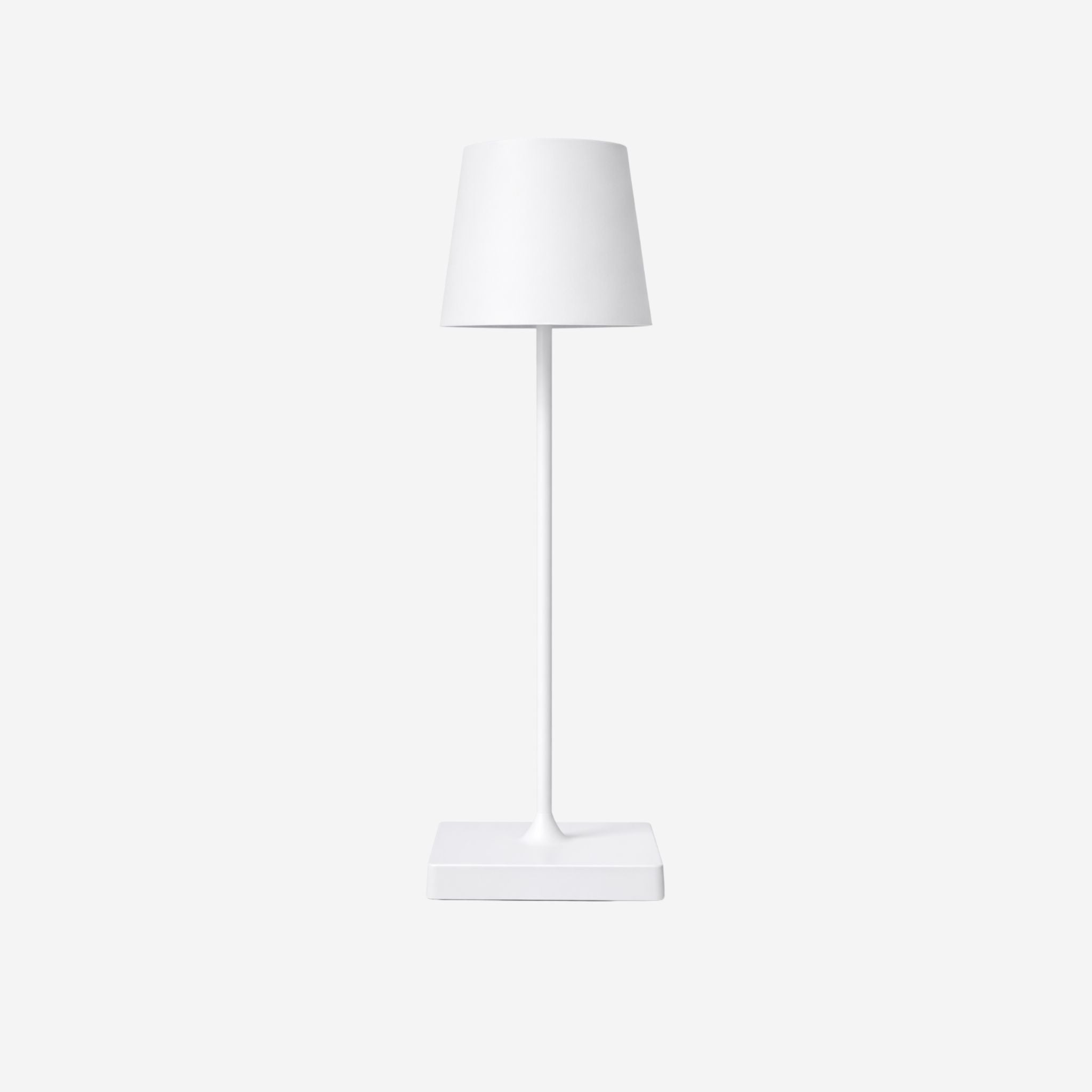 Olive Portable Table Lamp | Wireless & Rechargeable, White 38 cm