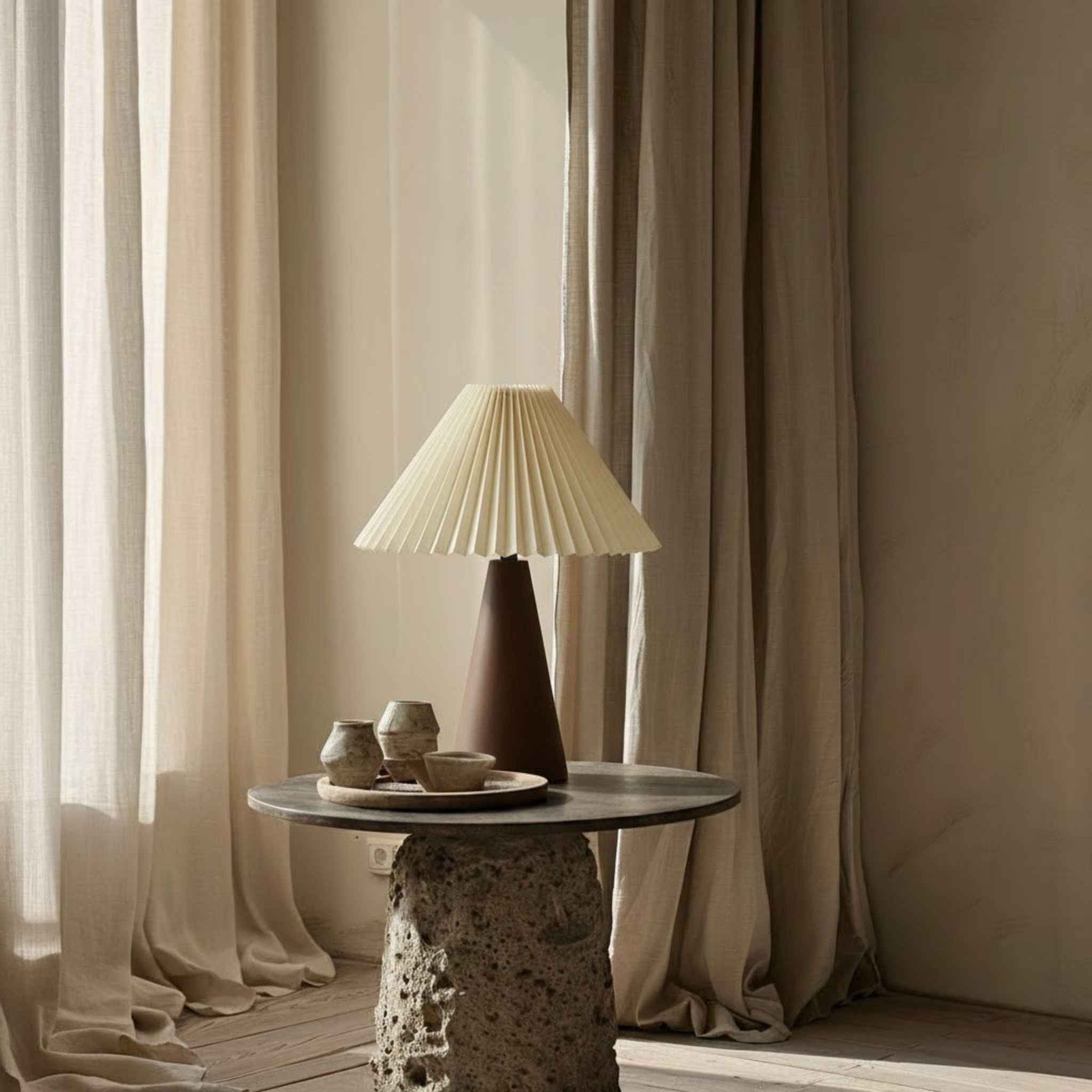 Pivo Table Lamp | Scandinavian Design, Wooden Base