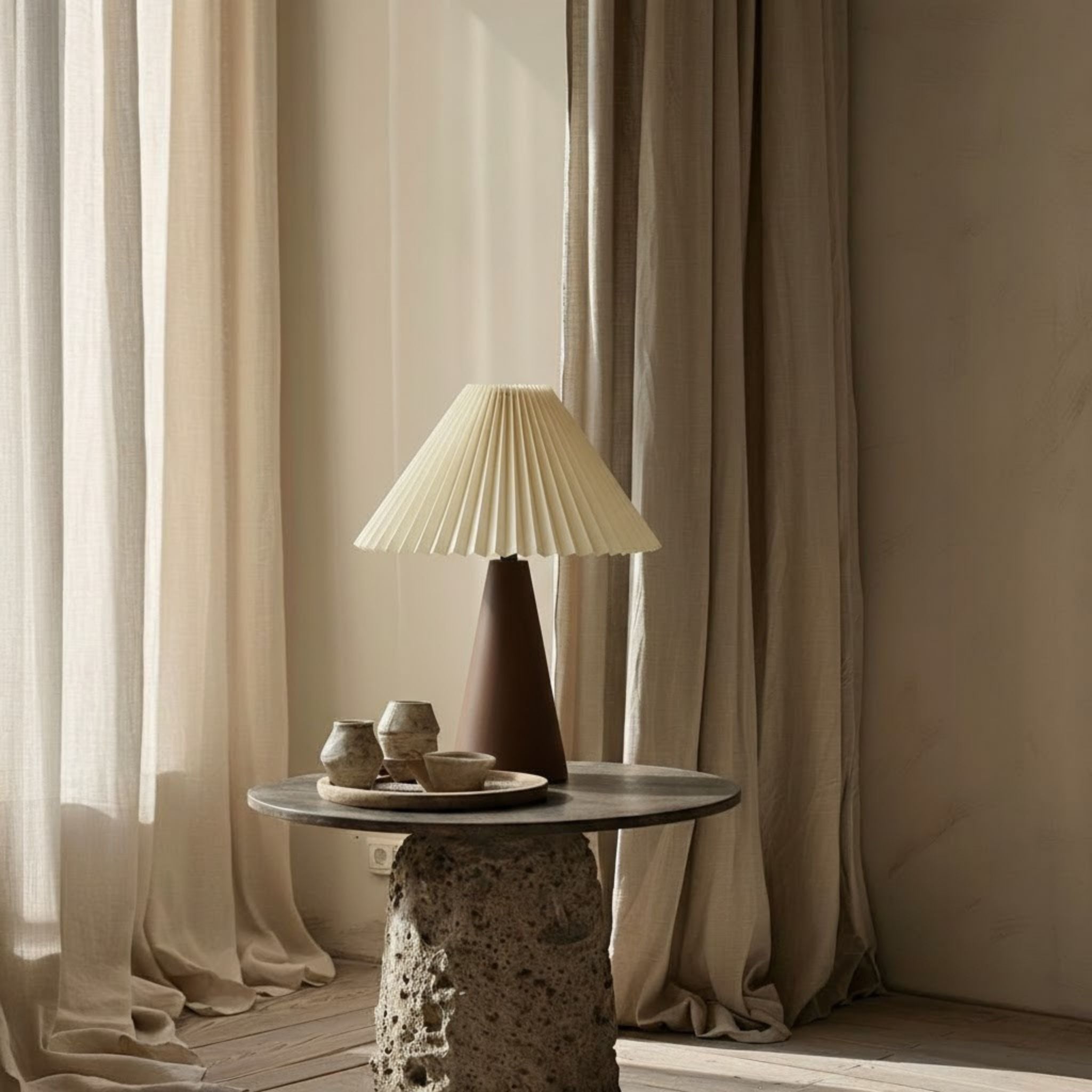 Pino Table Lamp | Scandinavian Design, Wooden Base