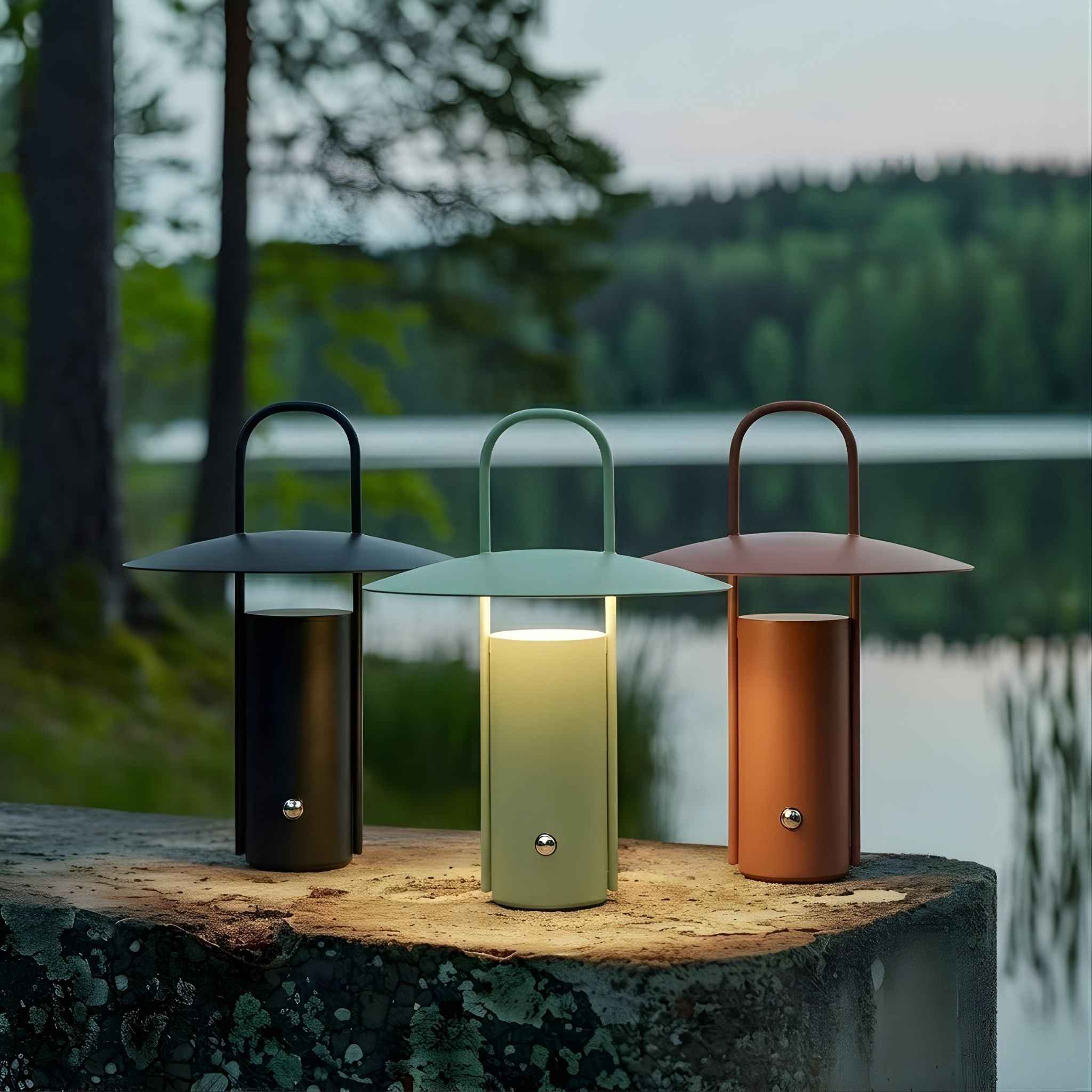 Bela Portable Table Lamp | Wireless, Dimmable Green Design