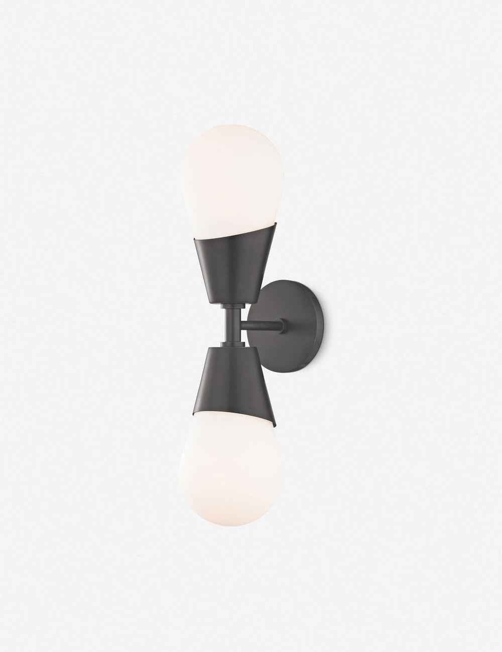 Presa Wall Sconce | Frosted Glass Bulbs, Aged Brass Finish