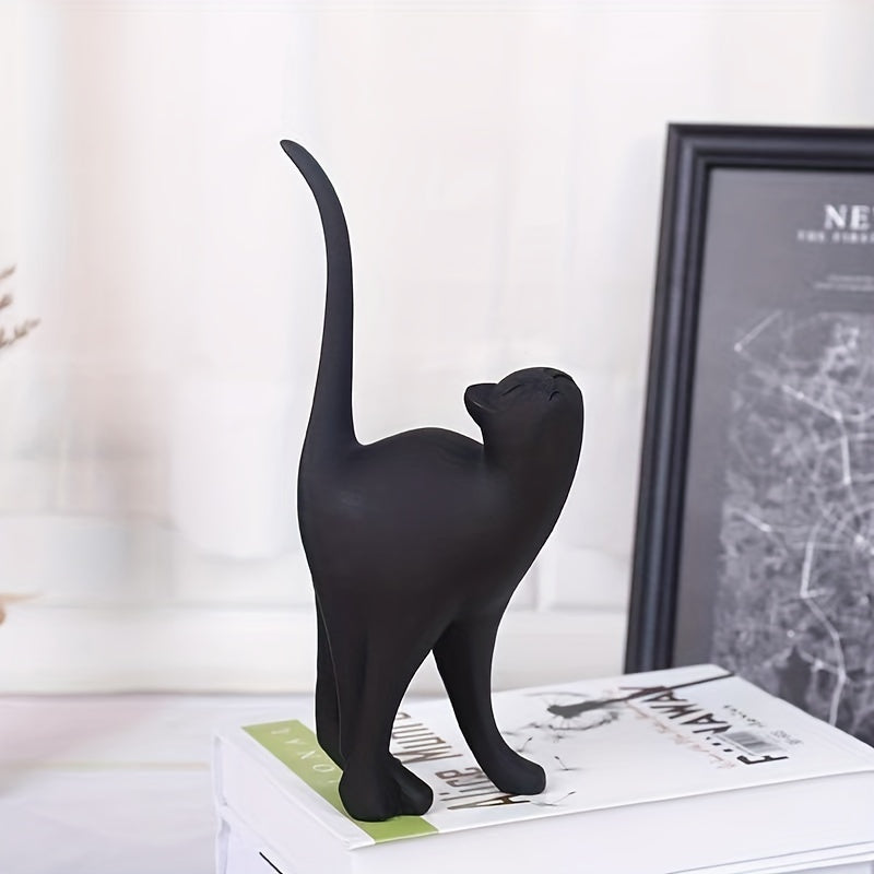 Dalia Handgeschilderd Kattenbeeld | Ambachtelijk Handwerk, Duurzaam Resin