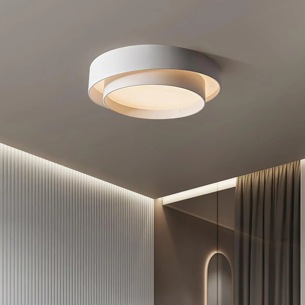 Nora LED Ceiling Light | Minimalist Iron Design, Soft Ambient Glow