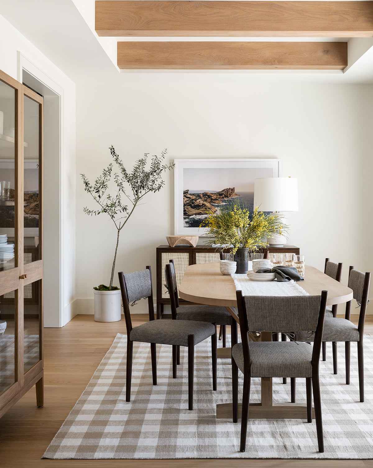 Bello Oval Dining Table  Kiln-Dried White Oak, Architectural Shape