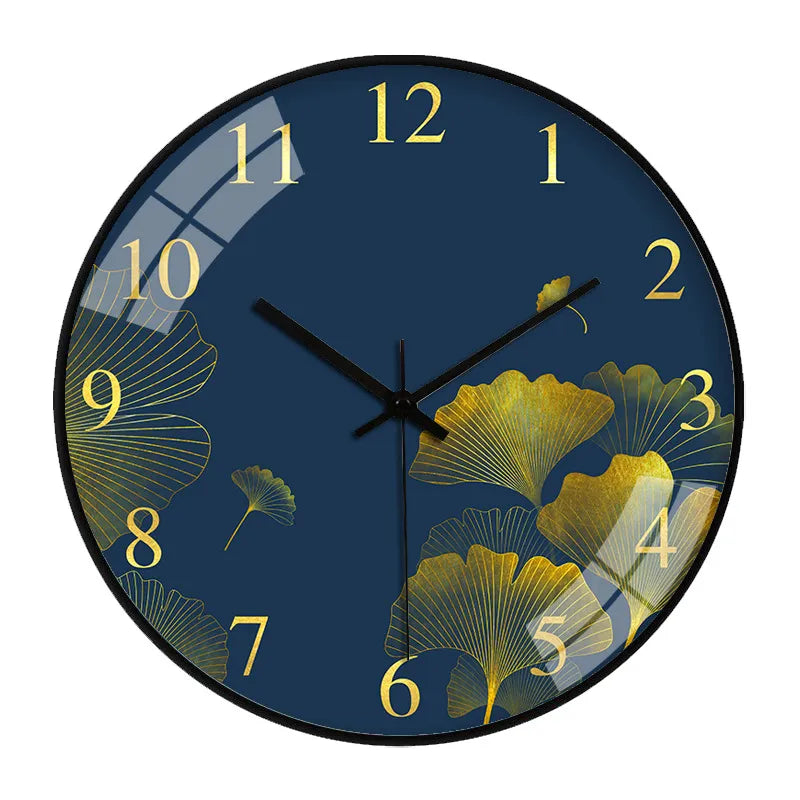 Fiora Wall Clock | Elegant Floral Design, Silent Quartz Mechanism