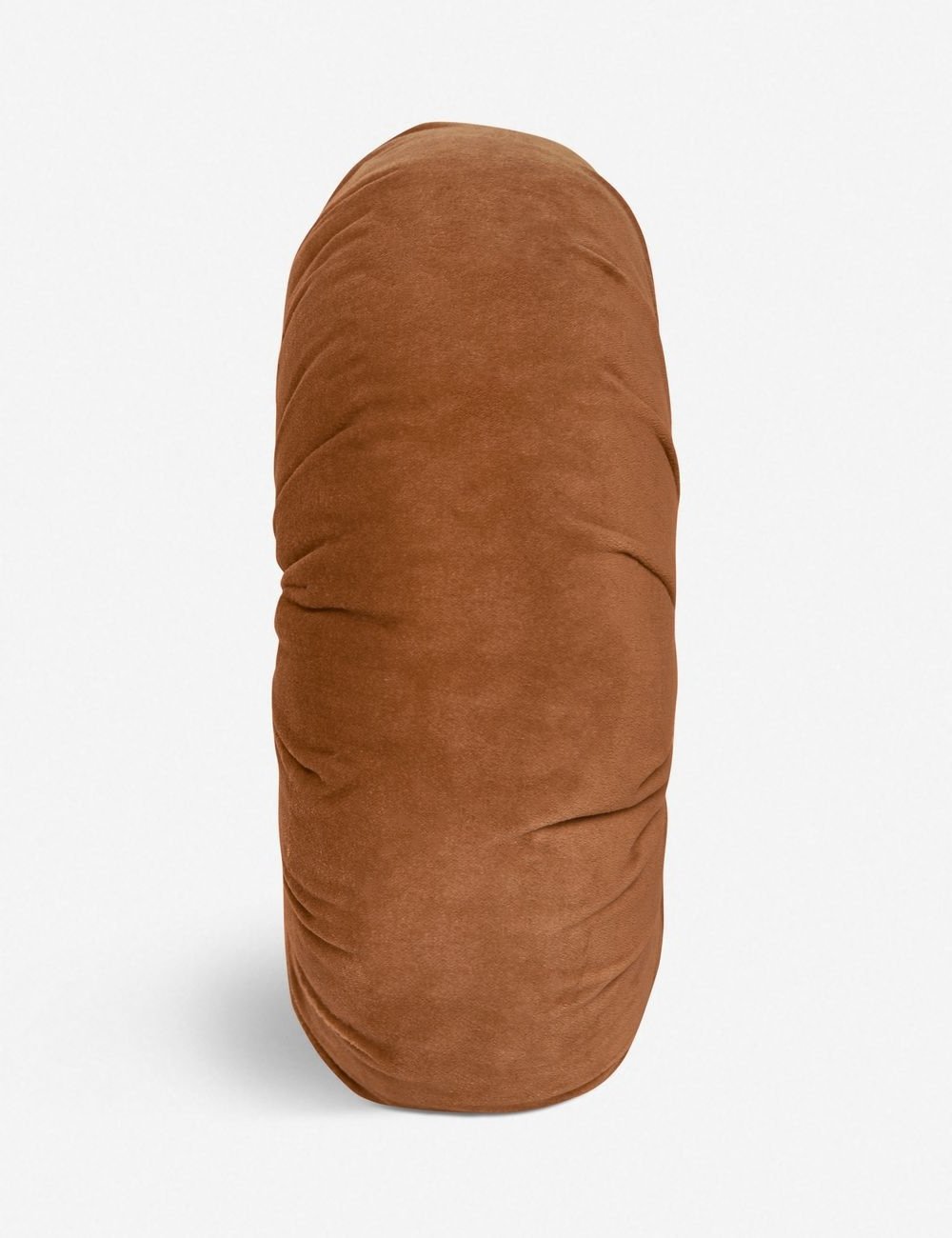 Mira Velvet Round Pillow | Pleated Texture, Soft Hues