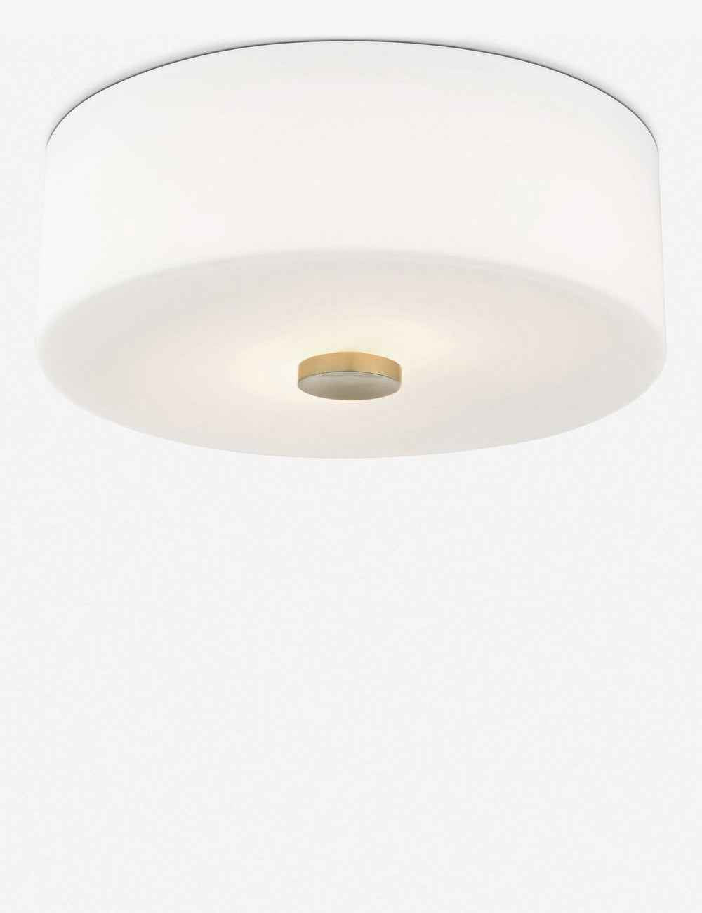 Cleo Flush Mount Light | Frosted Glass, Soft Glow