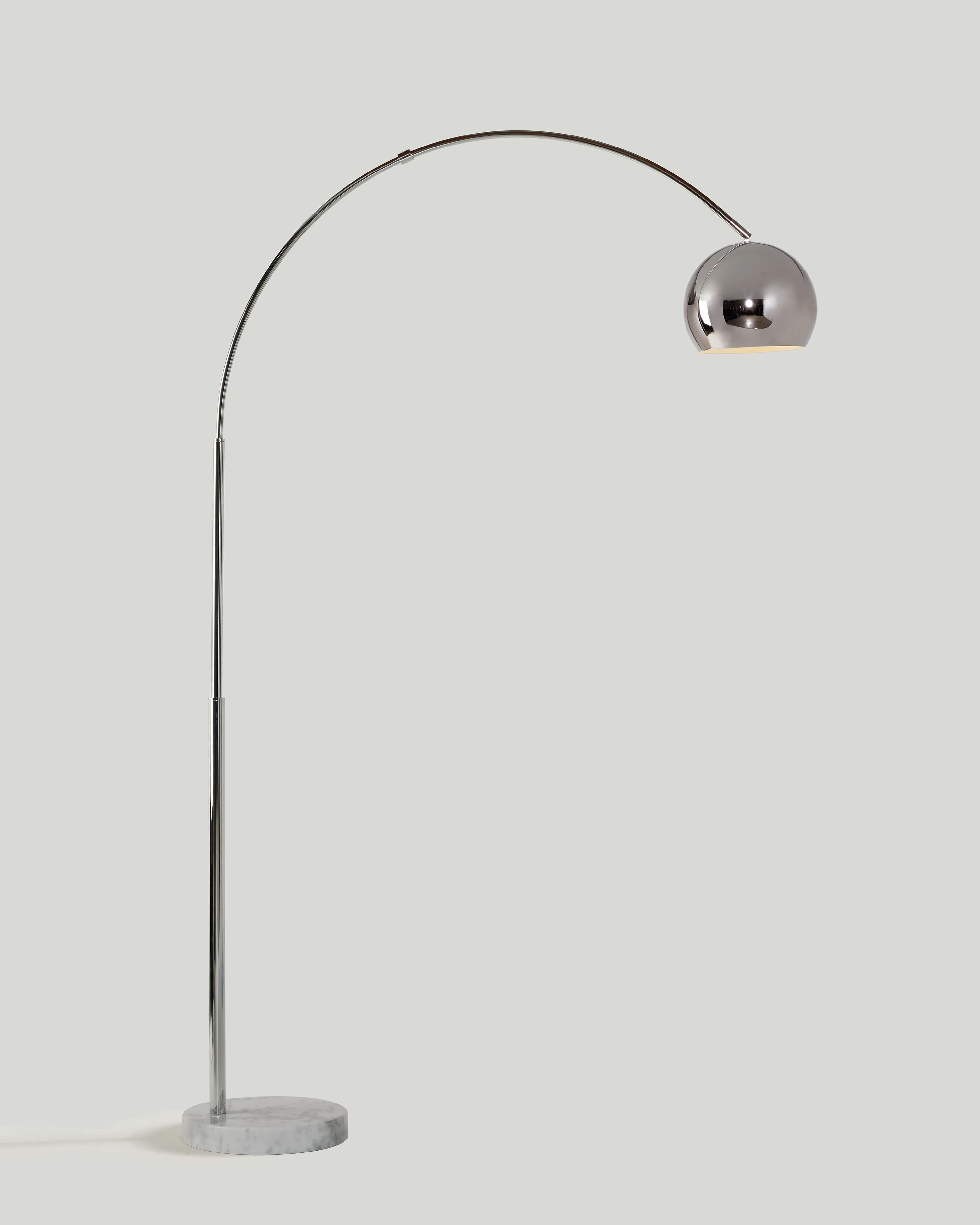 Oriana Arc Floor Lamp | LED with Marble Base