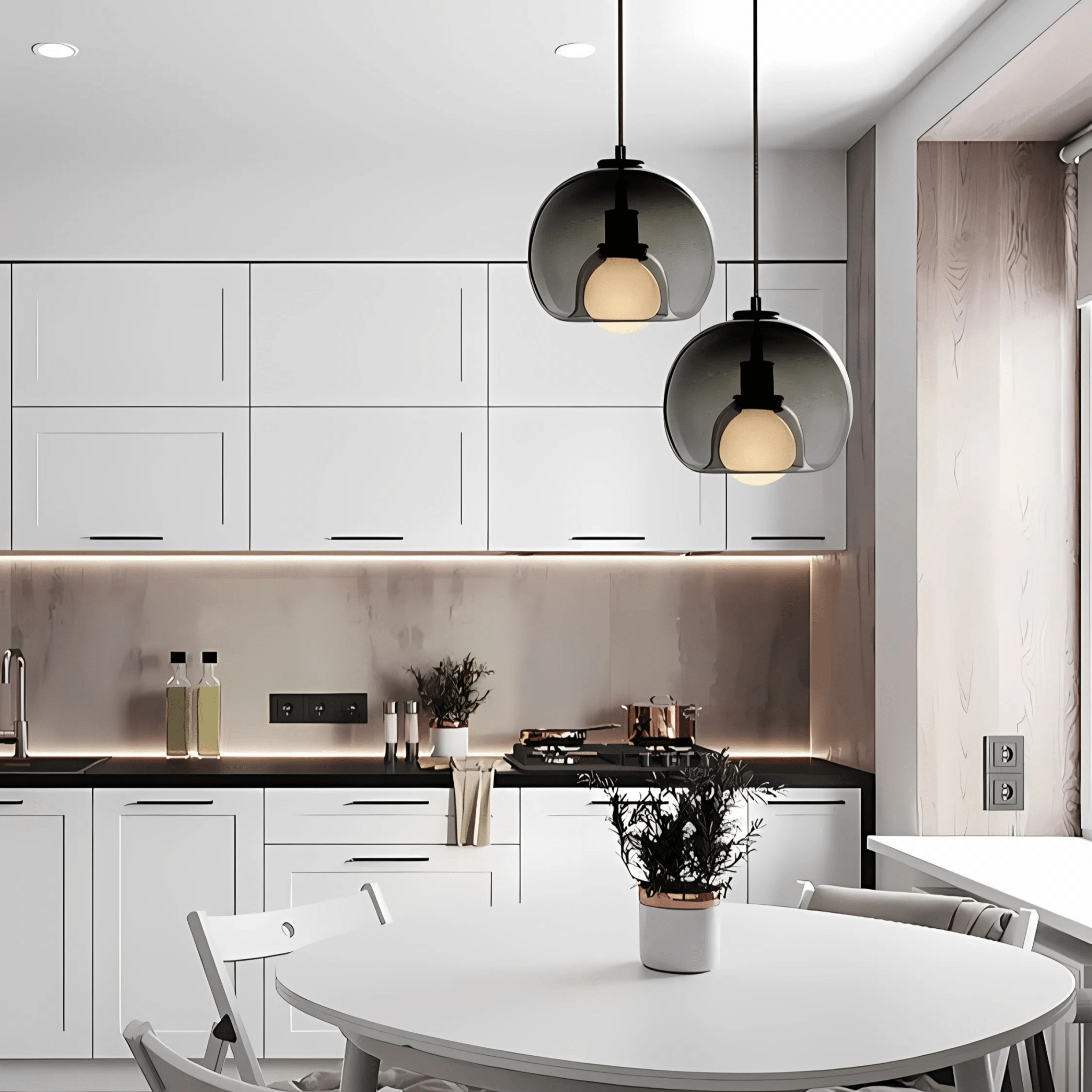 Cleo Glass Pendant Light | Handblown Craftsmanship, Dimmable