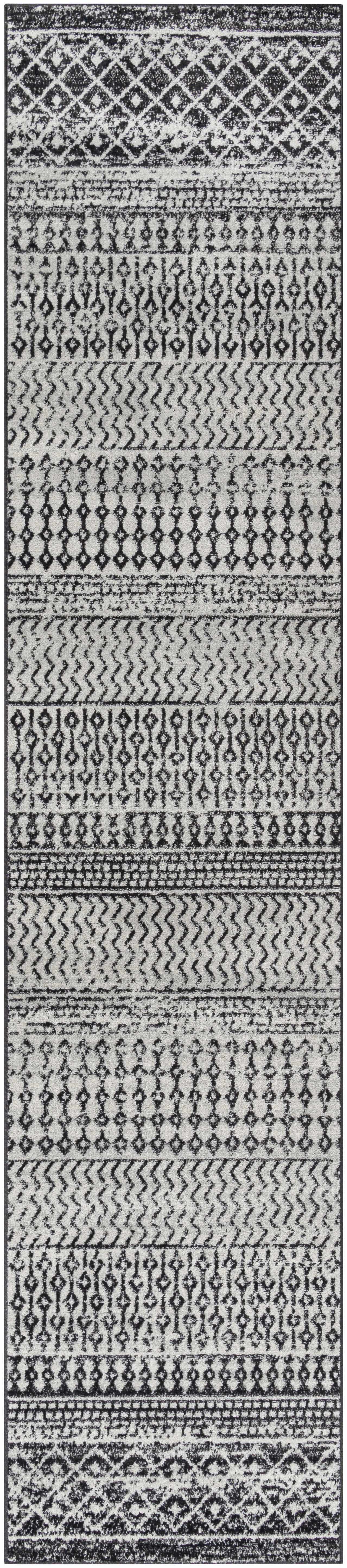 Belo Constantin Area Rug  Machine Woven, Black & White Design