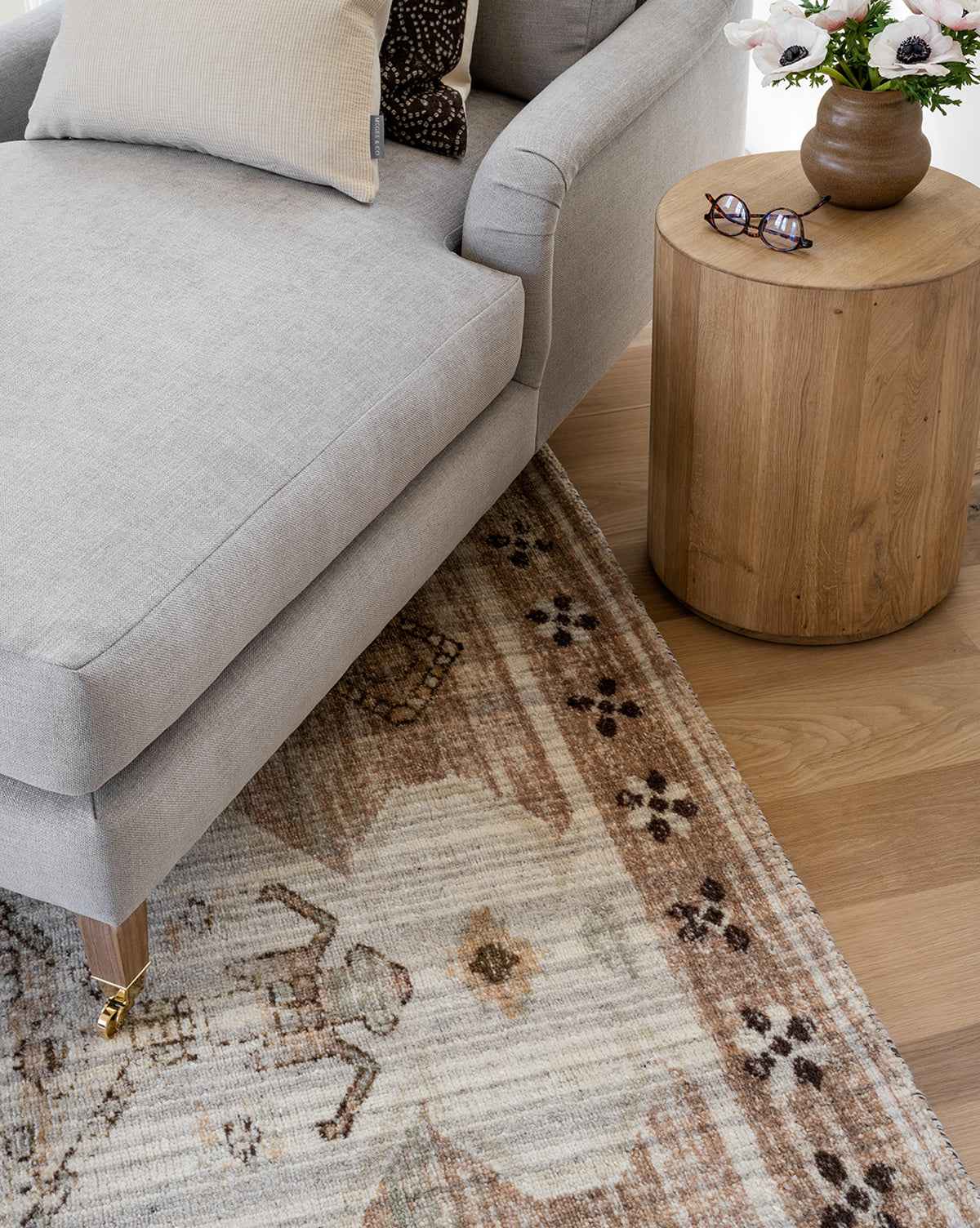 Cypress Handwoven Wool Rug  Artistic Geometric Design
