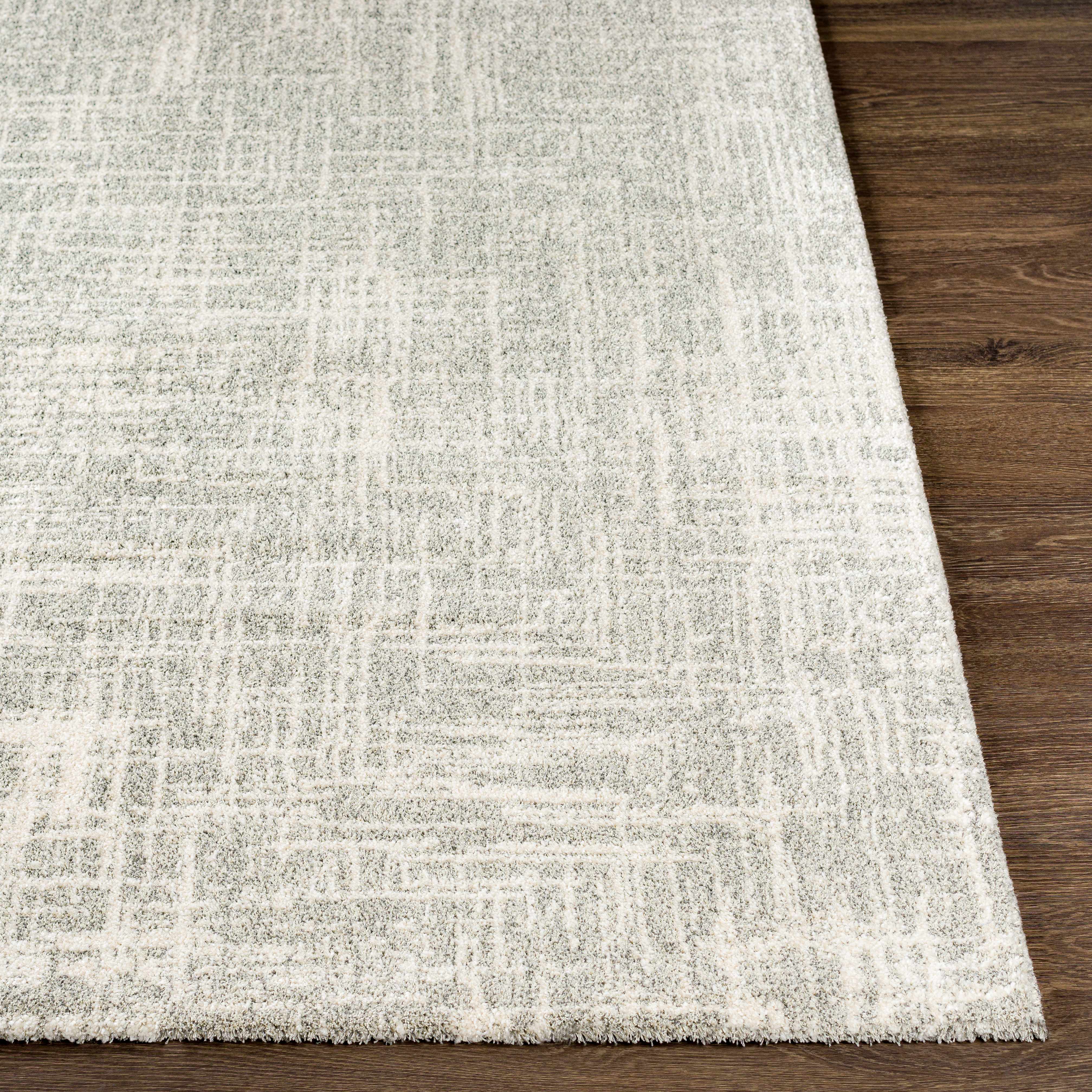 Bello Cowbridge Area Rug  High Pile, Machine Woven, Cream