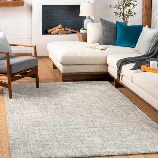 Bello Cowbridge Area Rug  High Pile, Machine Woven, Cream