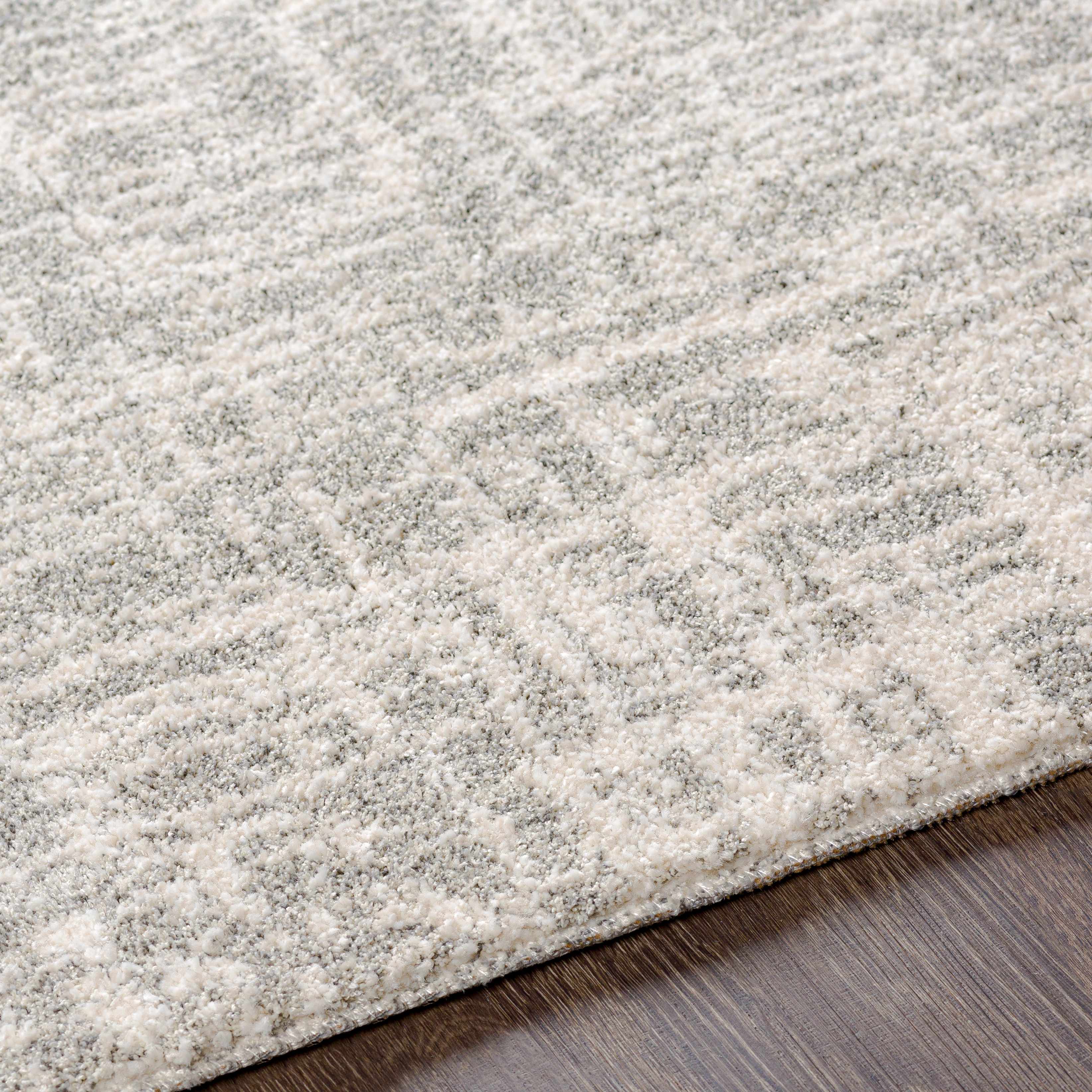 Bello Cowbridge Area Rug  High Pile, Machine Woven, Cream
