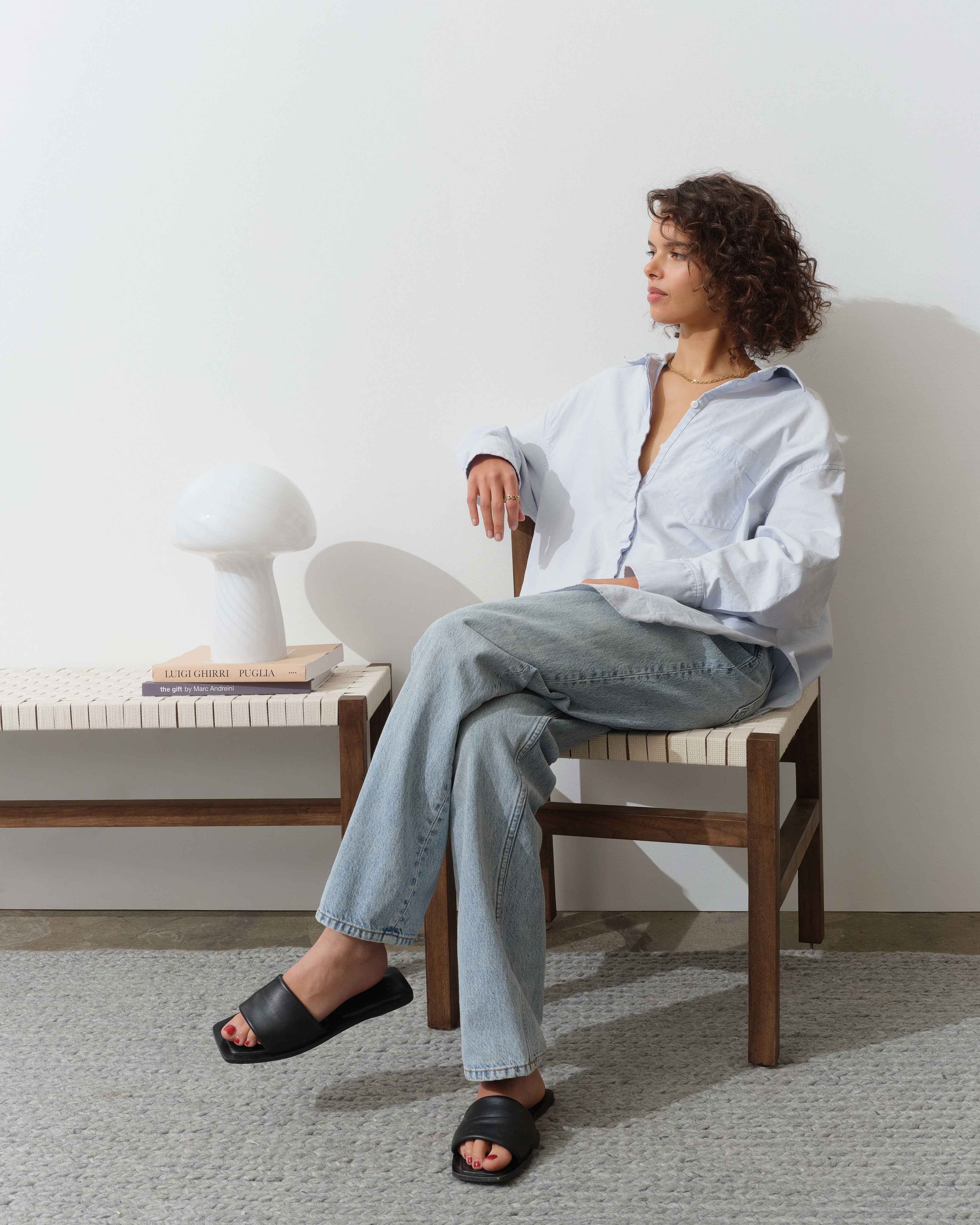Mira Mushroom Table Lamp | Frosted Glass, Warm White Light