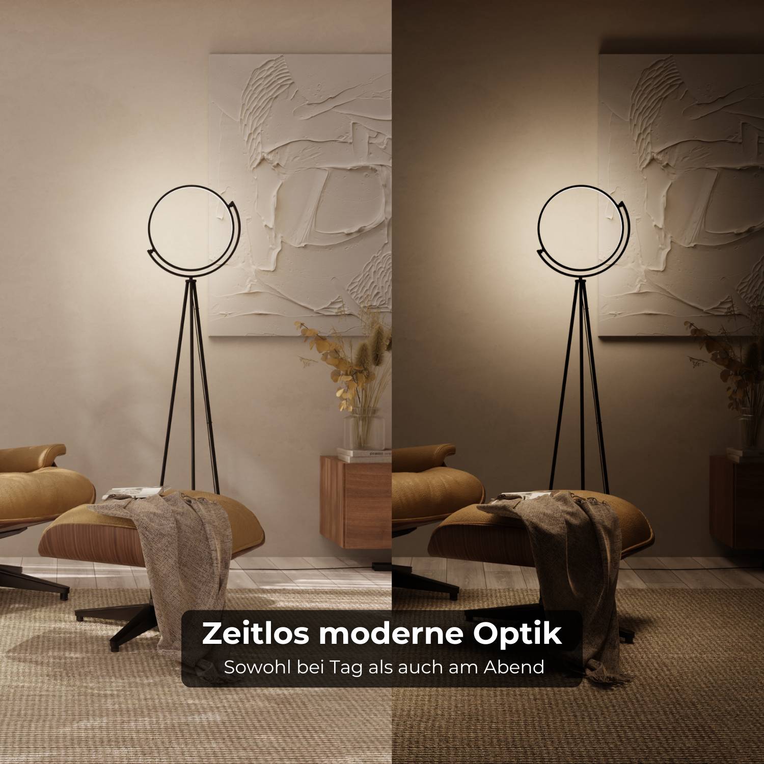 Dara Floor Lamp | 360° Rotatable Shade, Modern Design