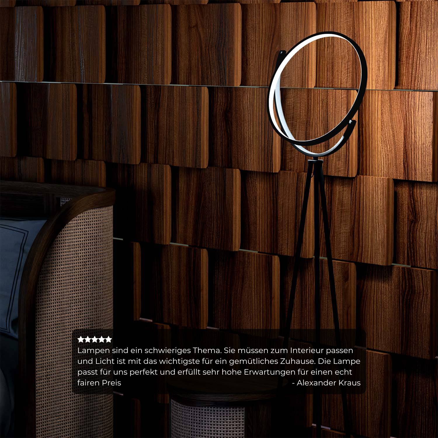 Dara Floor Lamp | 360° Rotatable Shade, Modern Design