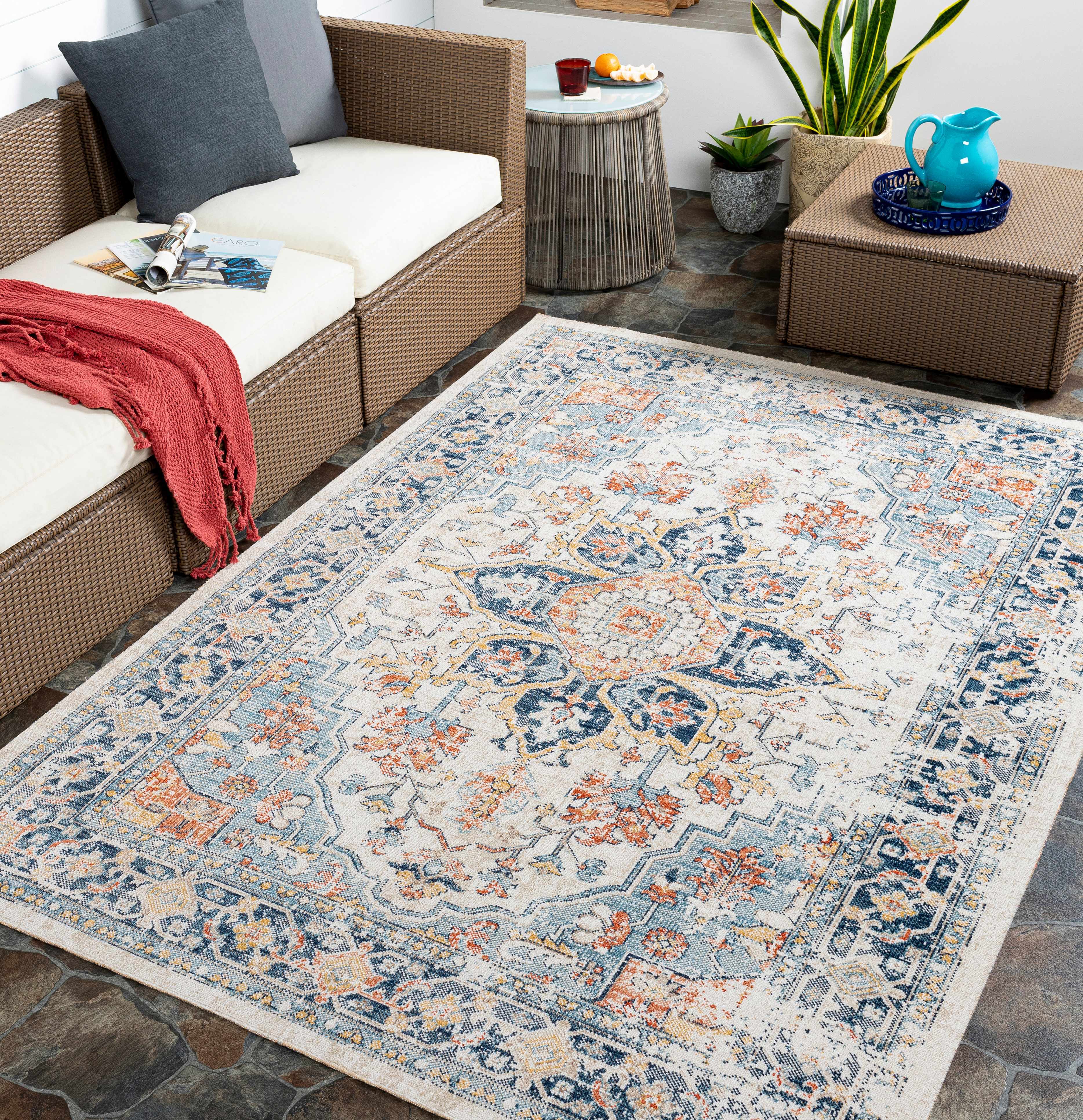 Dorian Outdoor Rug  Traditional  Machine Woven  Low Pile