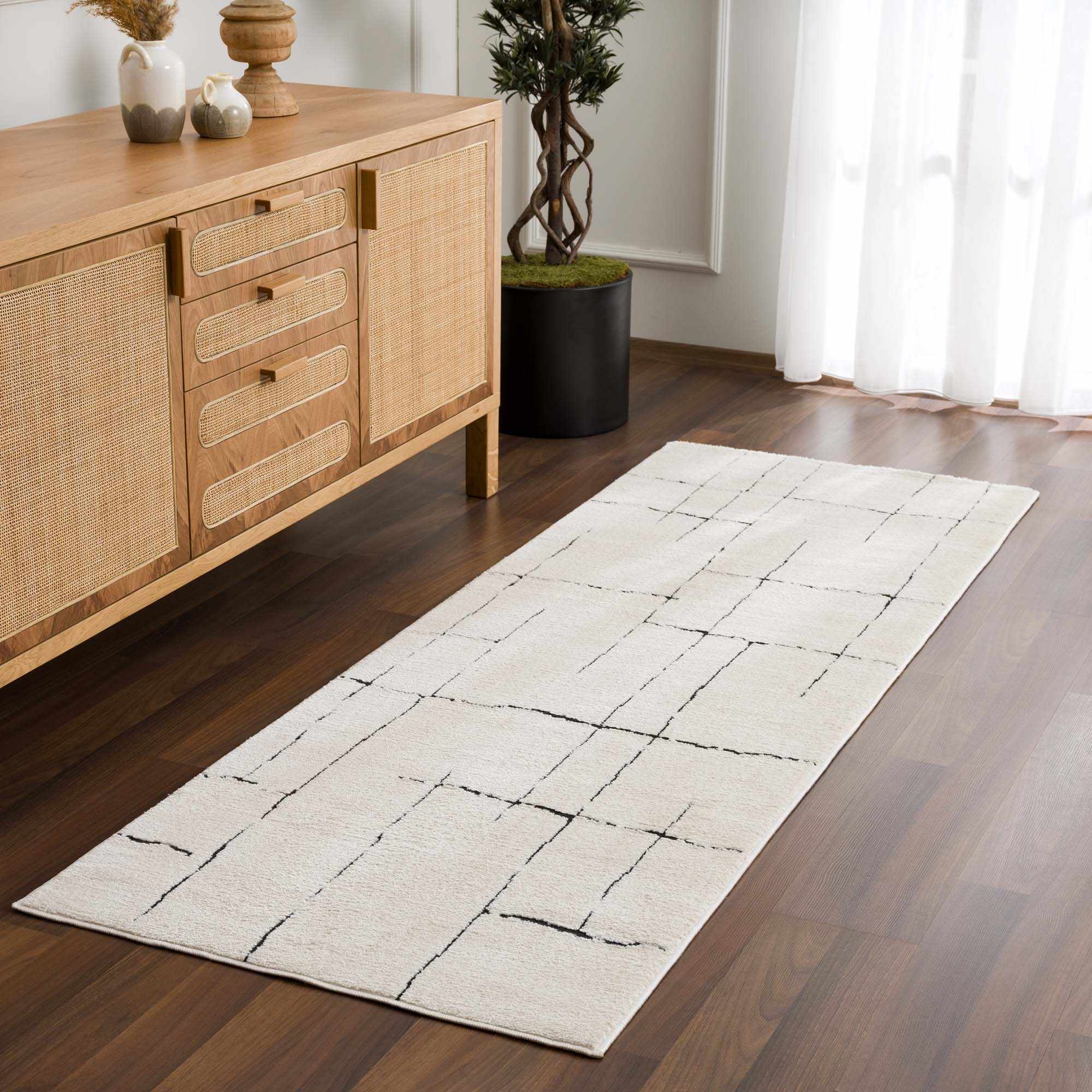 Bela Area Rug High Pile 100% Polyester Contemporary Design