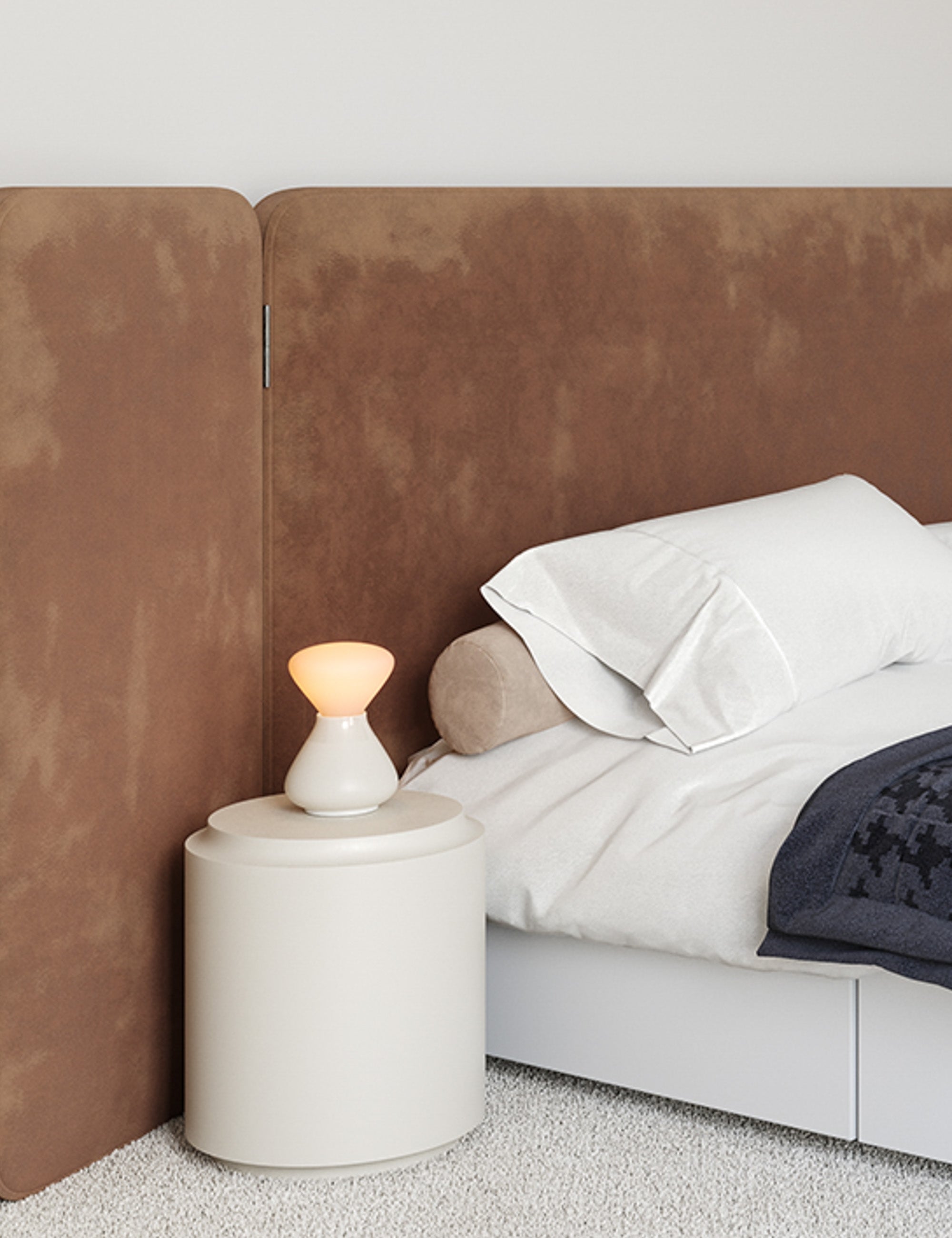 Nora Table Lamp | Dimmable, Porcelain & Glass Design