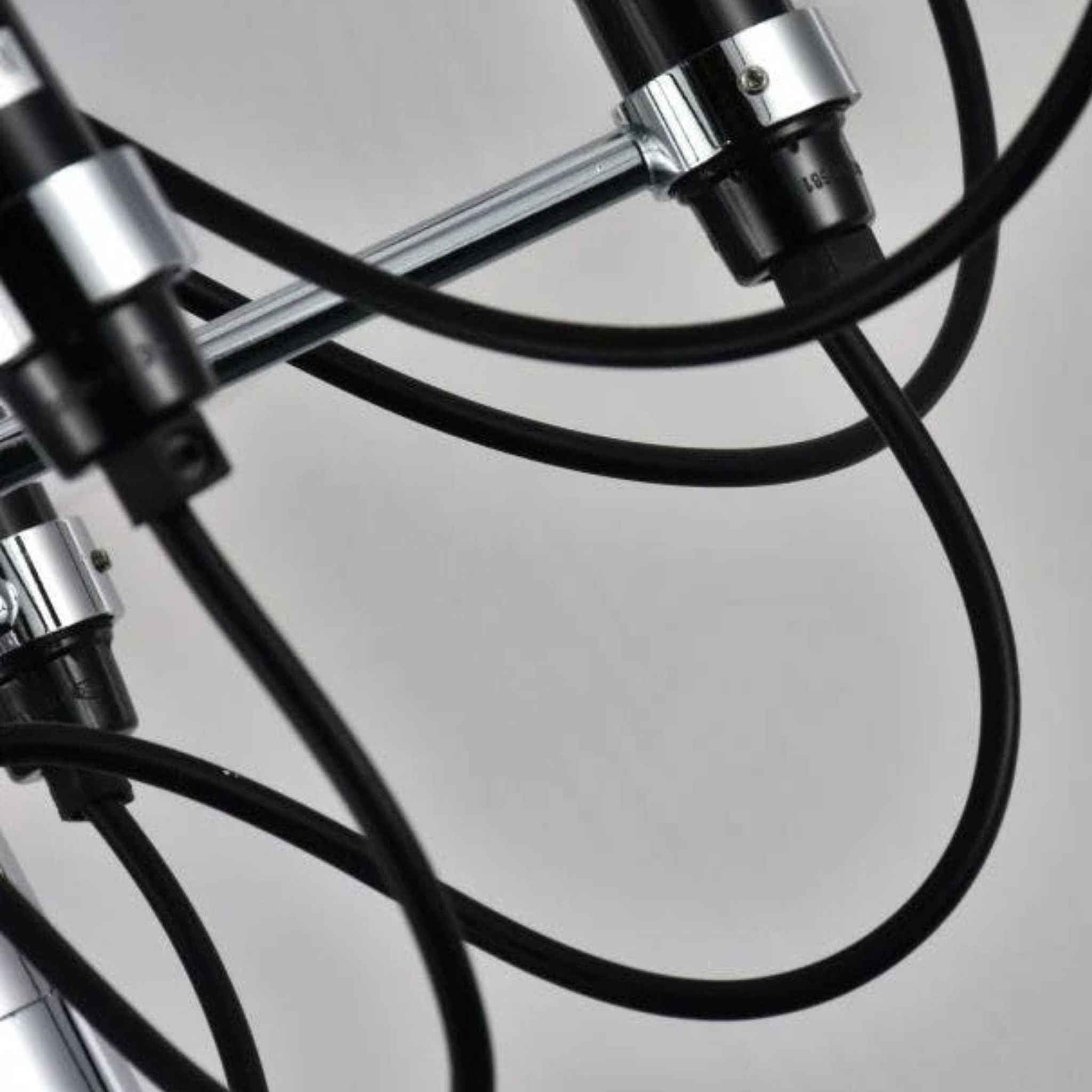 Bello Chandelier | Chrome, 18 Lamps, Modern Design Ø68 cm