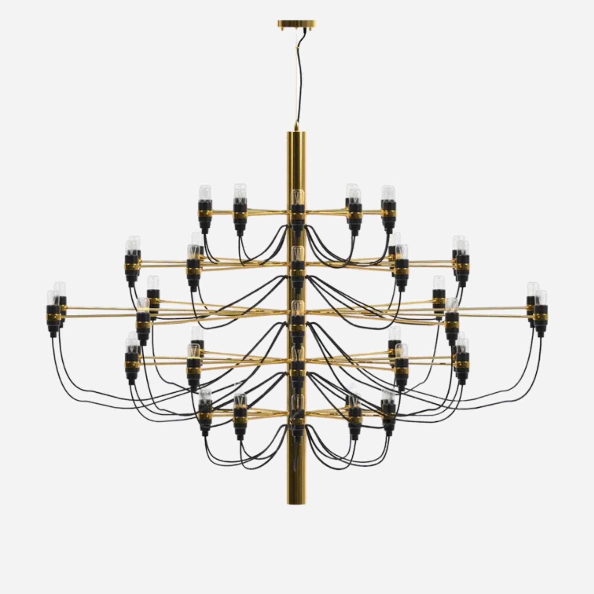 Bello Chandelier | 50 Lights, Brass Finish, Ø100 cm