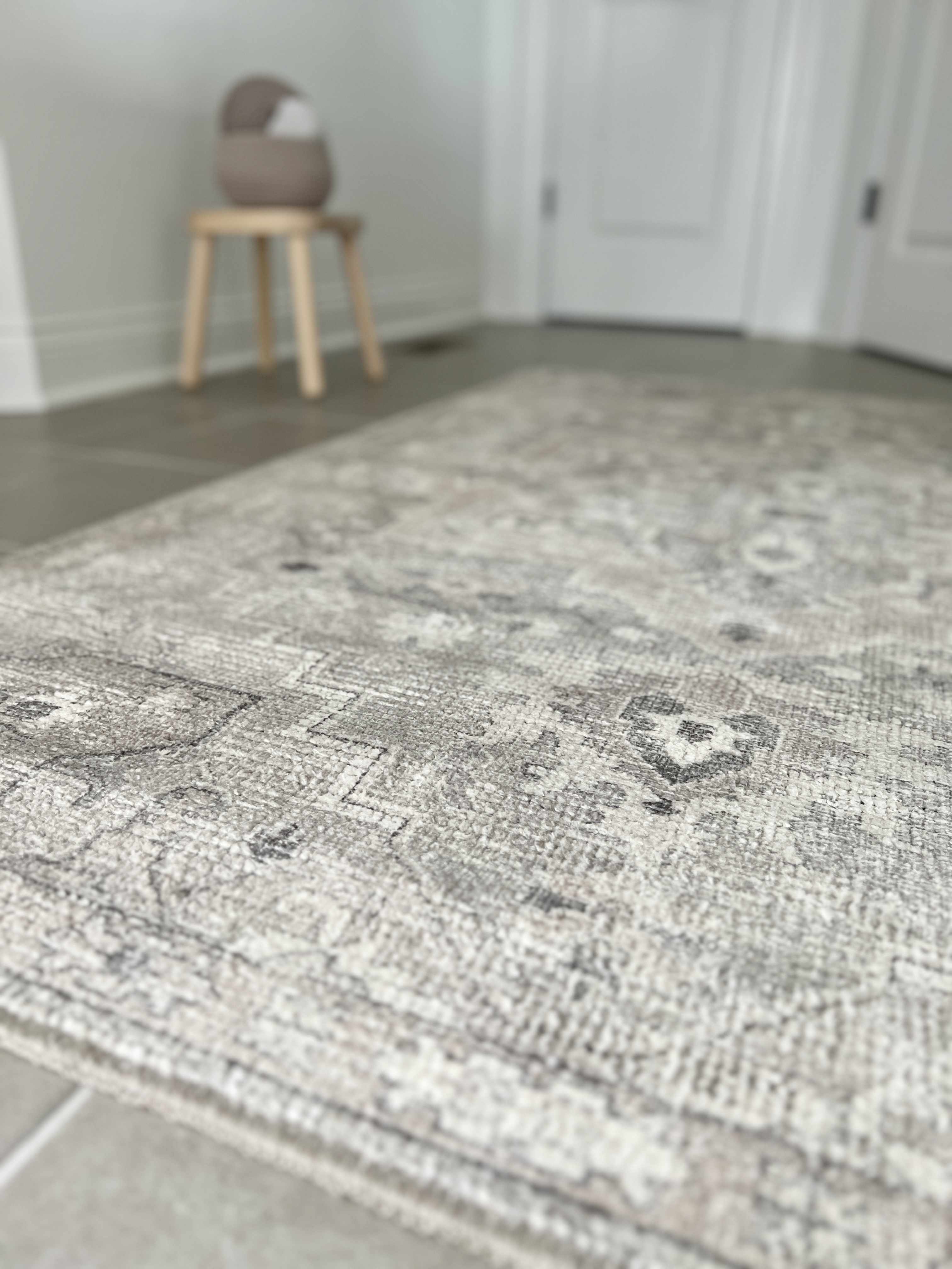 Bela Area Rug  Vintage Medallion Pattern, Machine Woven