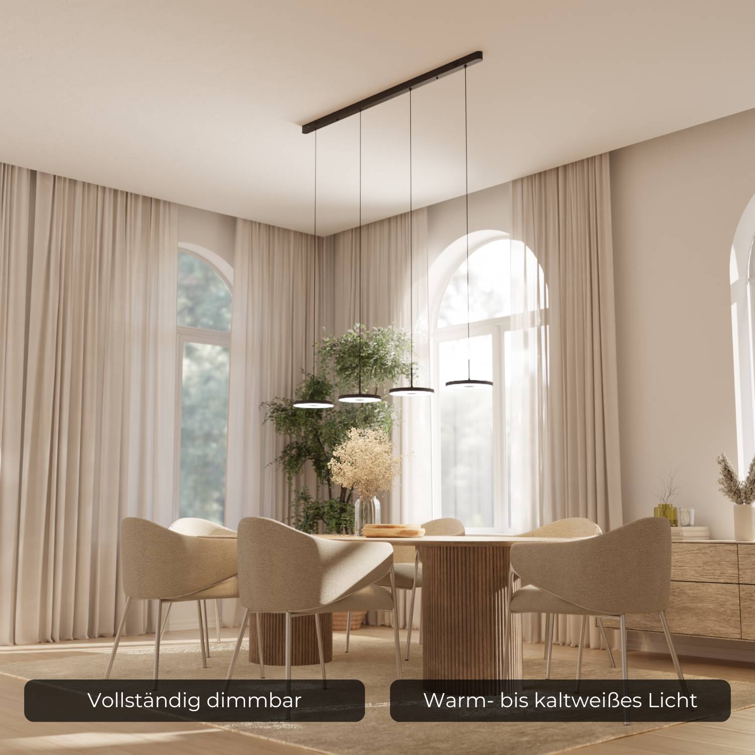 Elysian Pendant Light | Adjustable Warm White, CRI 90