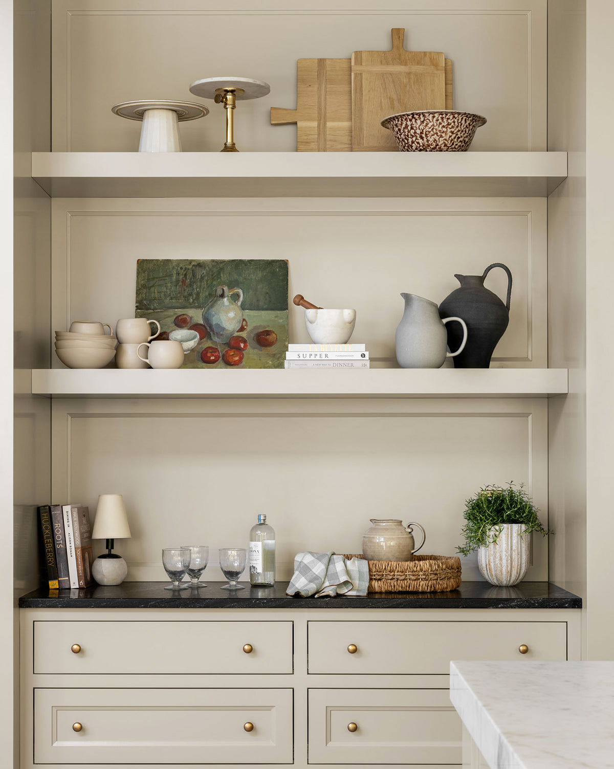 Bela Rectangle Bread Board  Oak & Walnut Wood, Natural Finish