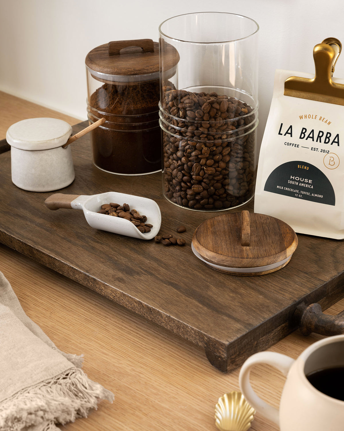 Bela Serving Board  Solid Oak with Hand-Carved Handles