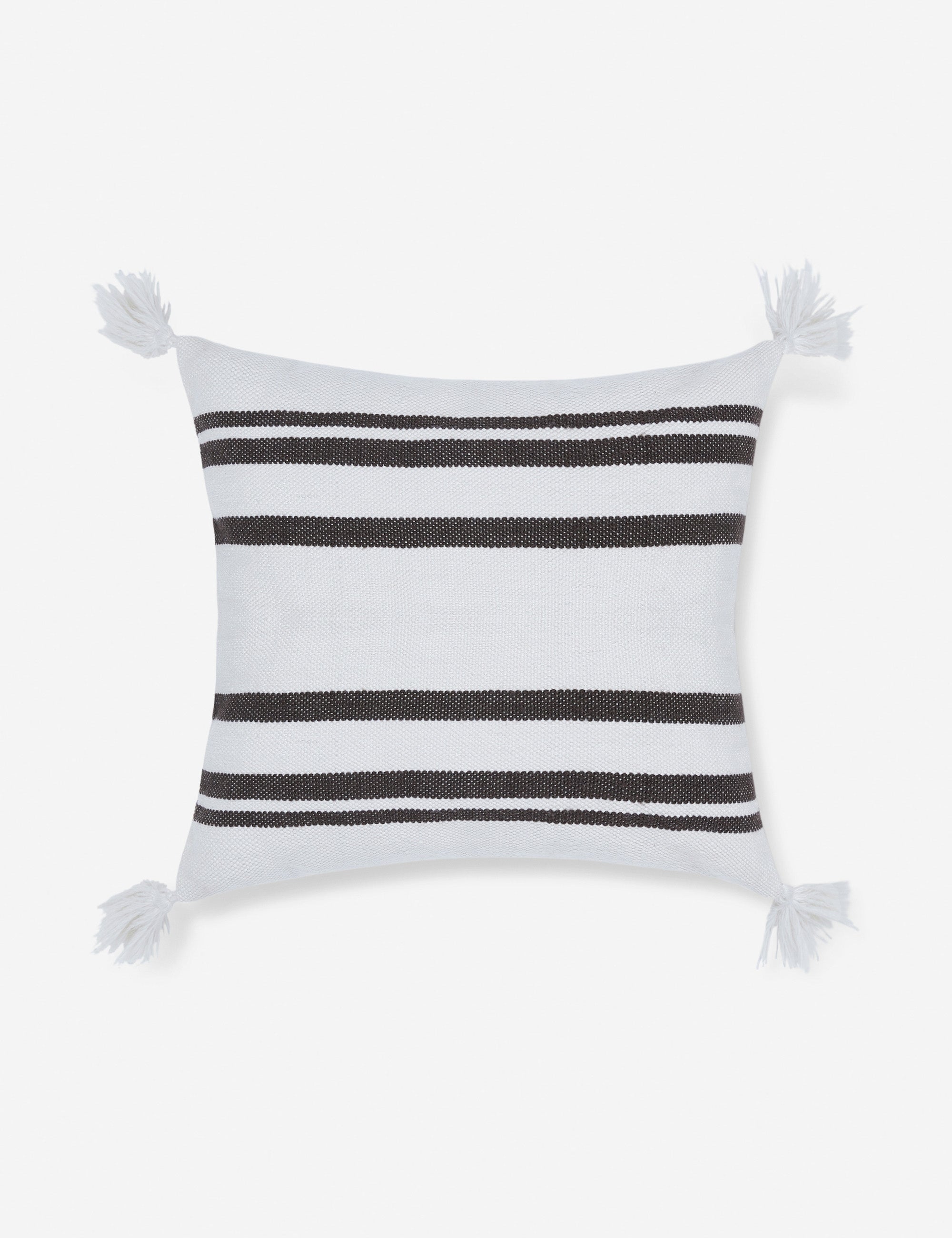 Fino Decorative Pillow | Weather-Resistant, Tasseled Corners