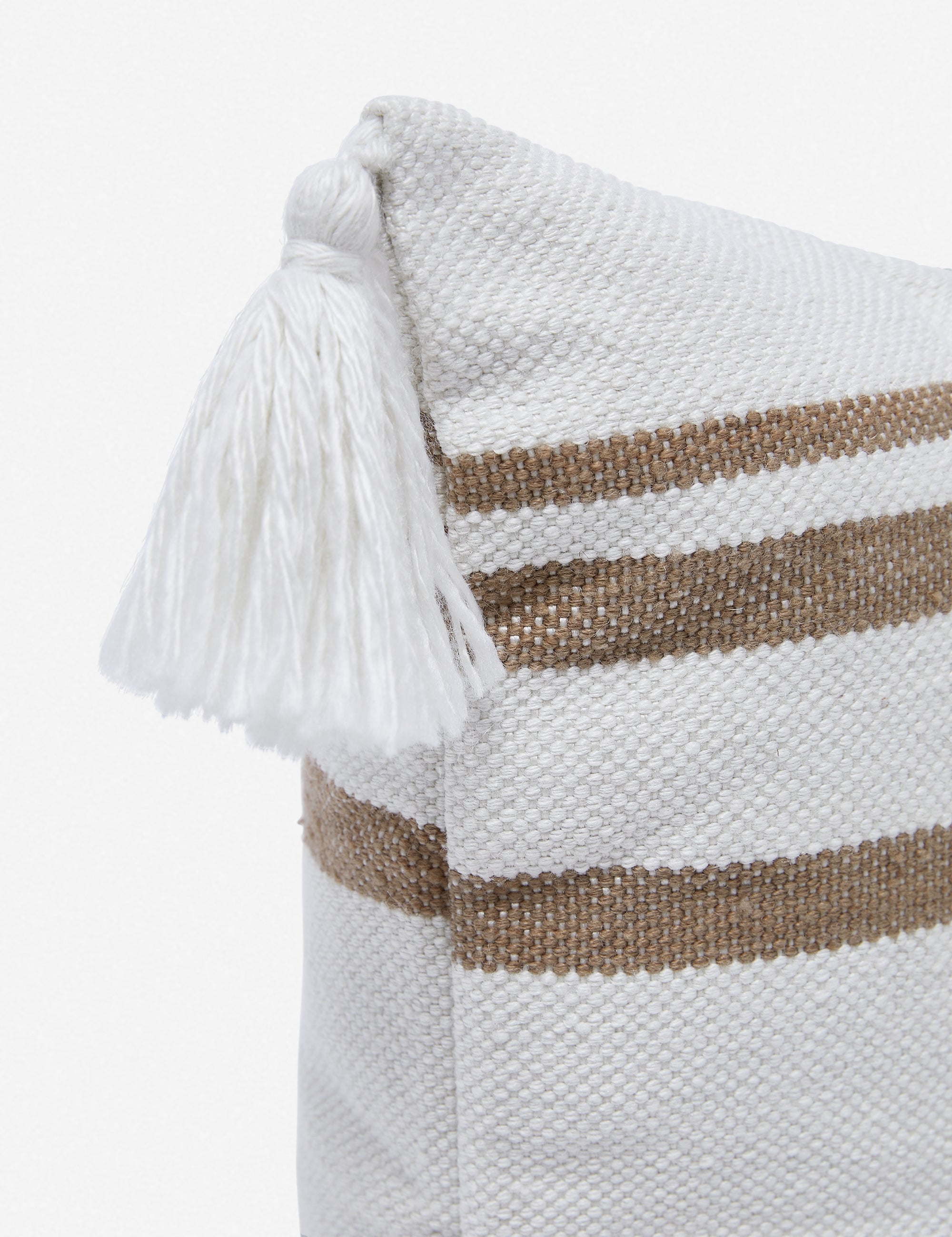 Fino Decorative Pillow | Weather-Resistant, Tasseled Corners