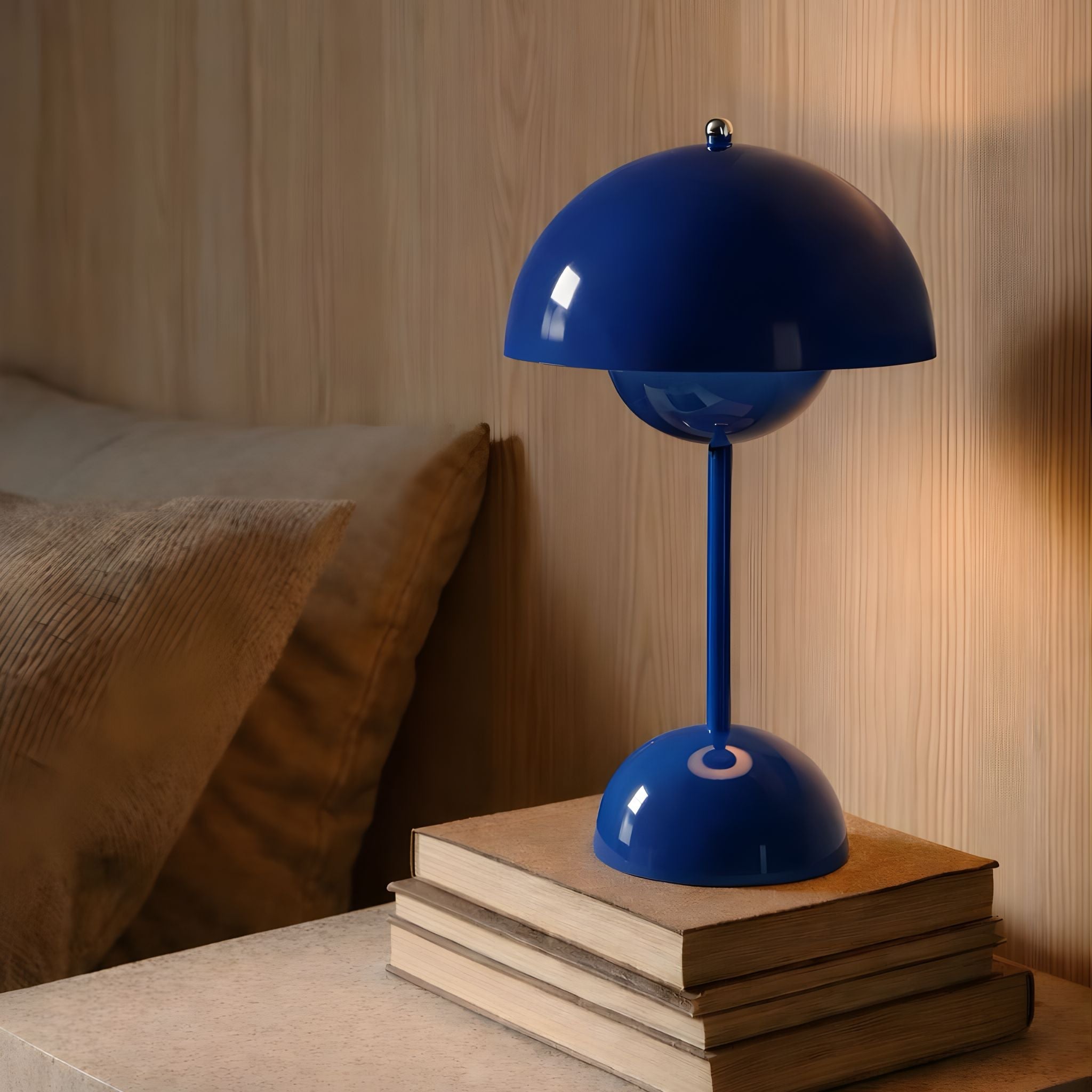 Bello Portable Table Lamp | Dark Blue, Wireless & Rechargeable